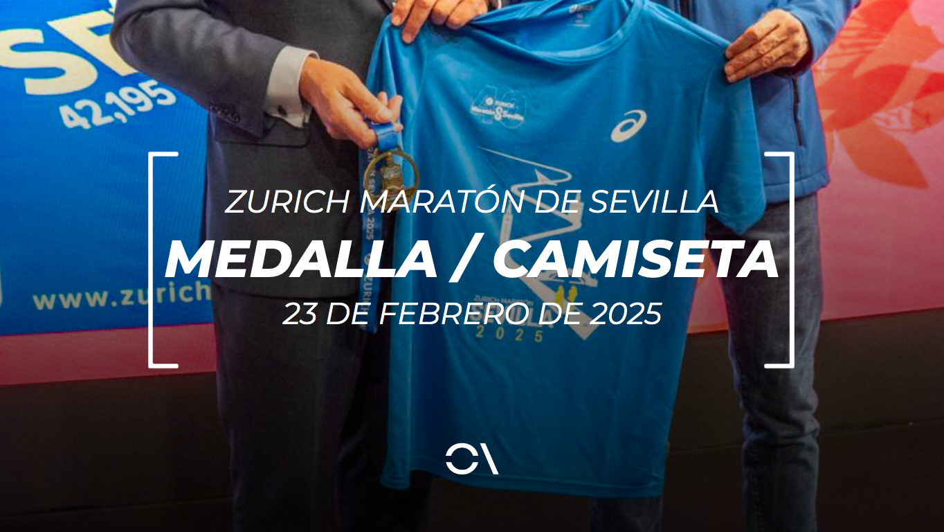 Así son la camiseta y la medalla del Maratón de Sevilla 2025.