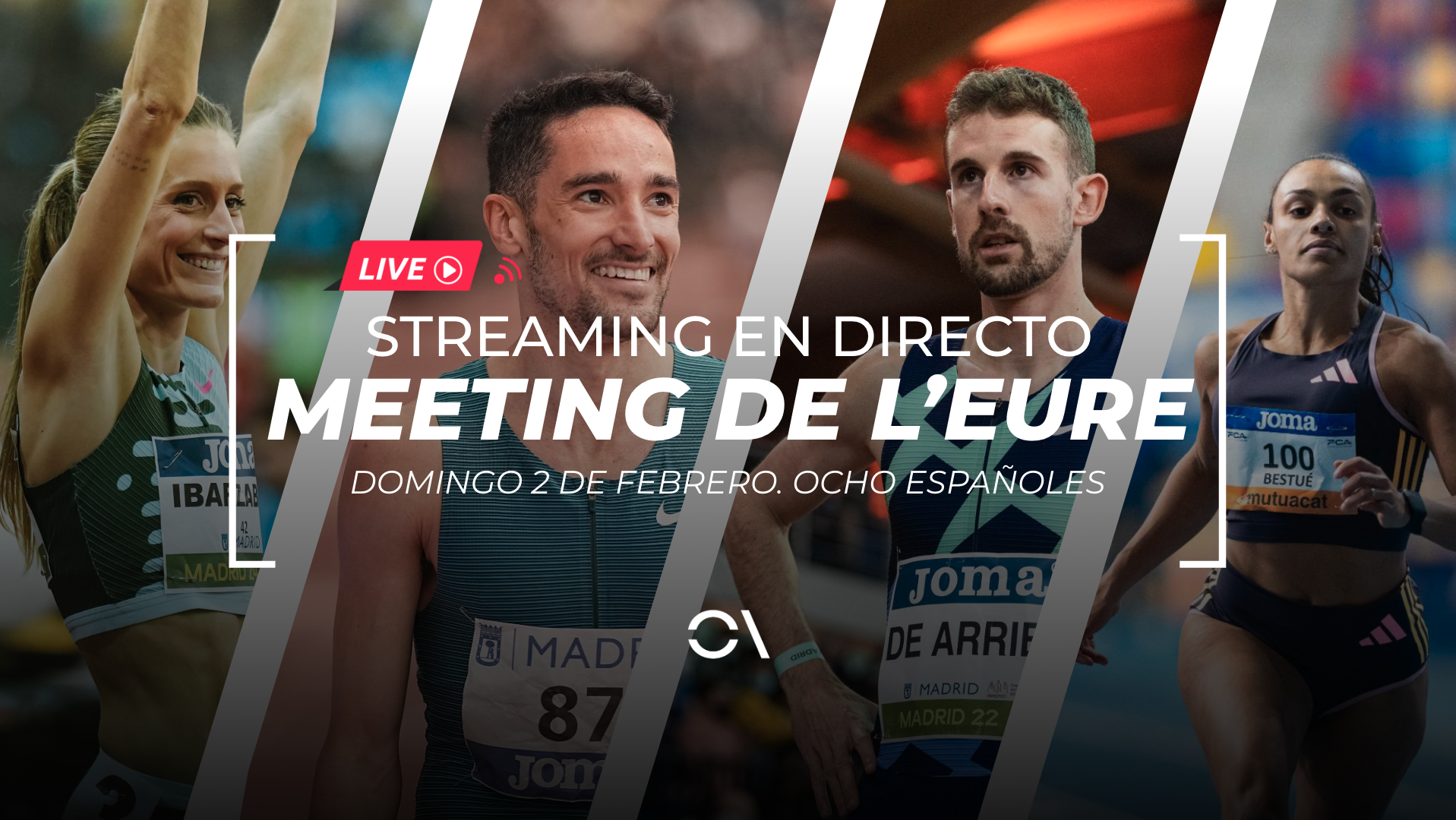 Streaming y resultados en directo del Meeting de l'Eure (Francia) con 8 españoles.