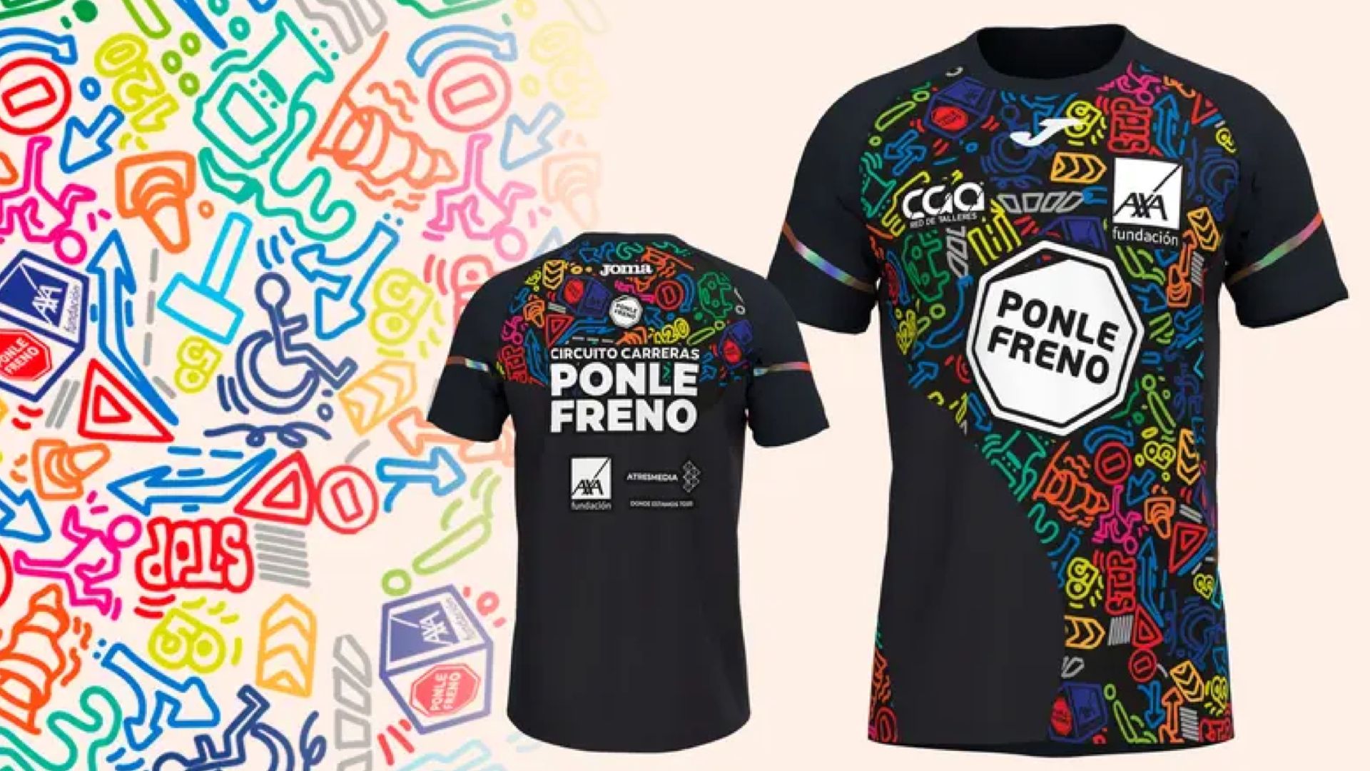 Esta es la camiseta del Circuito de Carreras Ponle Freno 2025, cuyo calendario detallamos aquí.