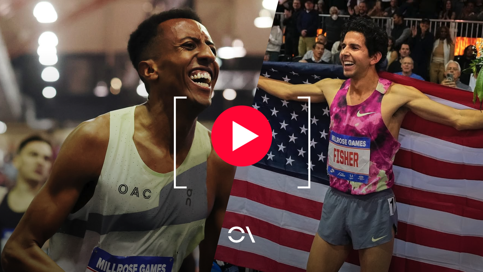 Los récords del mundo de Nuguse (milla) y Fisher (3000) en los Millrose Games de Nueva York.