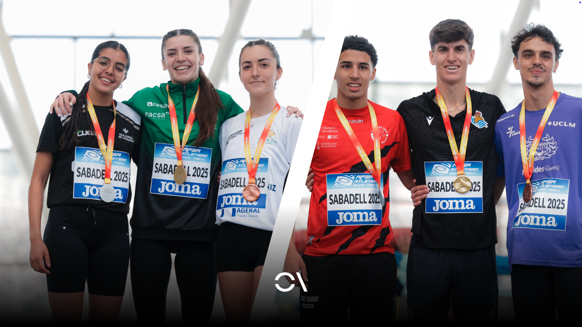 Estos son los campeones de España sub 23 en pista cubierta. RFEA.