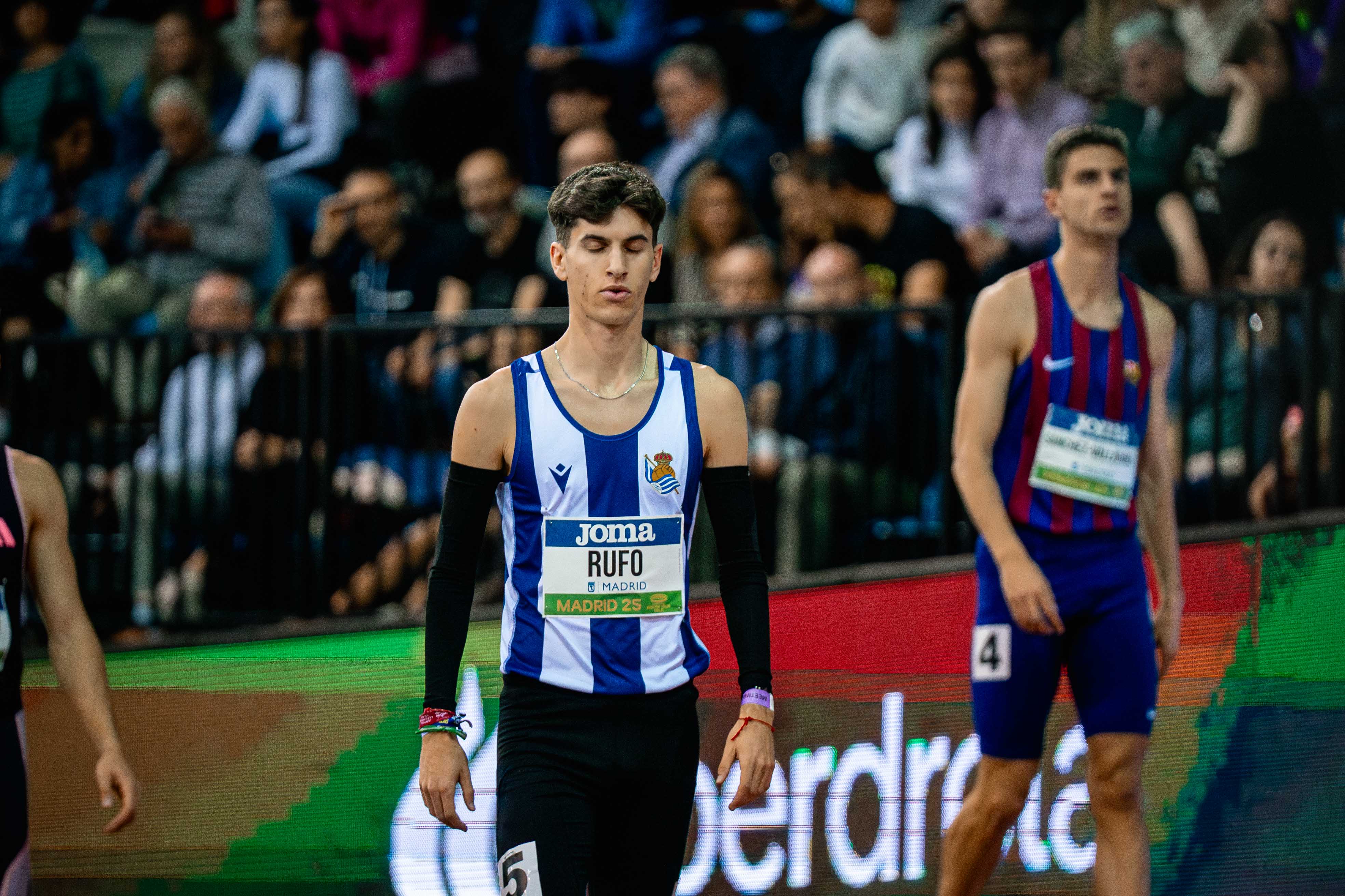 El mediofondista Marco Rufo en el World Indoor Tour de Madrid 2025. @samshutter 