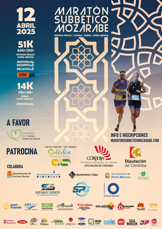 ¿Te animas a participar en el Maratón Subbético Mozárabe 2025?