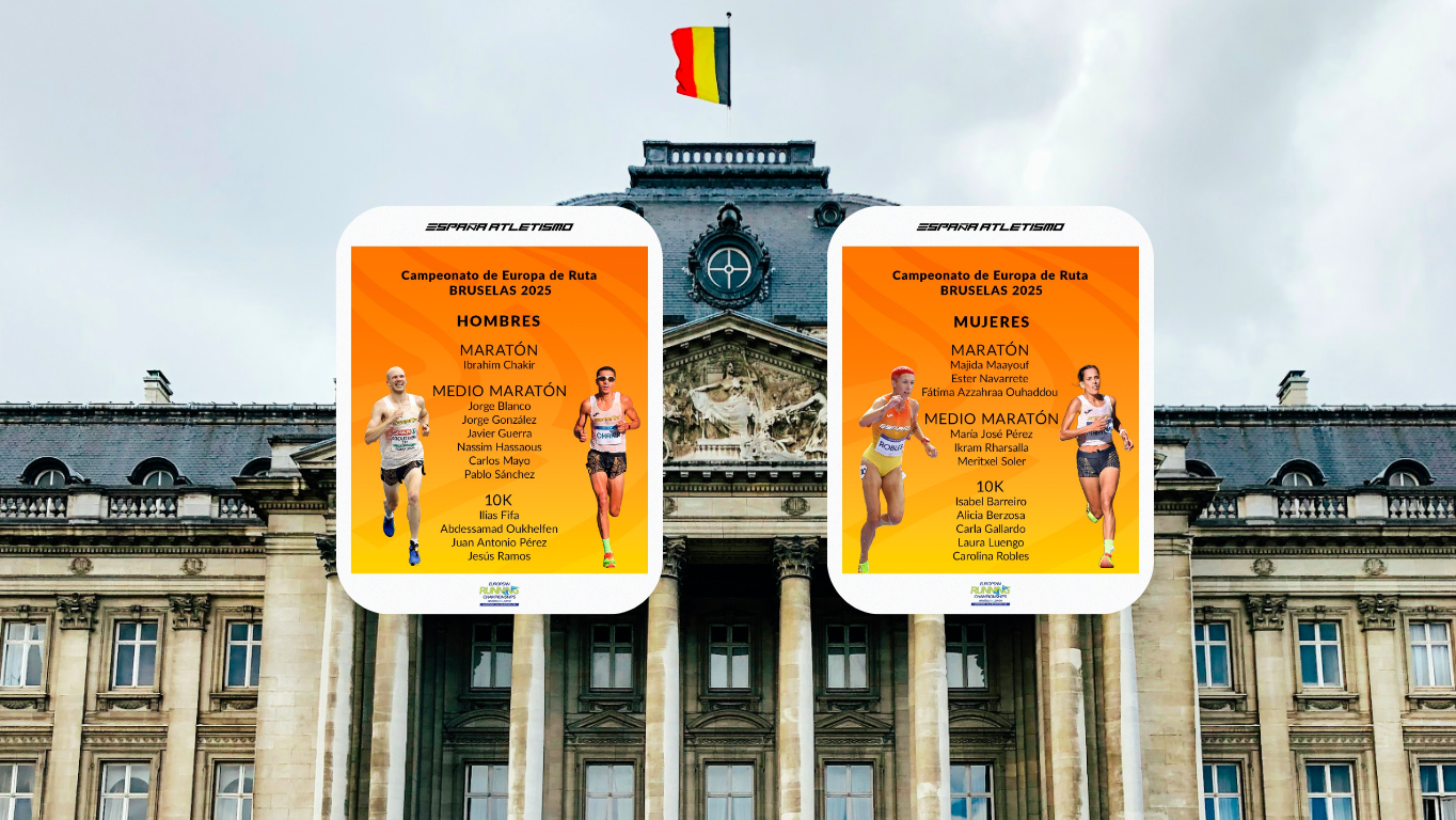 Los 22 españoles que competirá en el nuevo Campeonato de Europa de Ruta (42K, 21K y 10K)