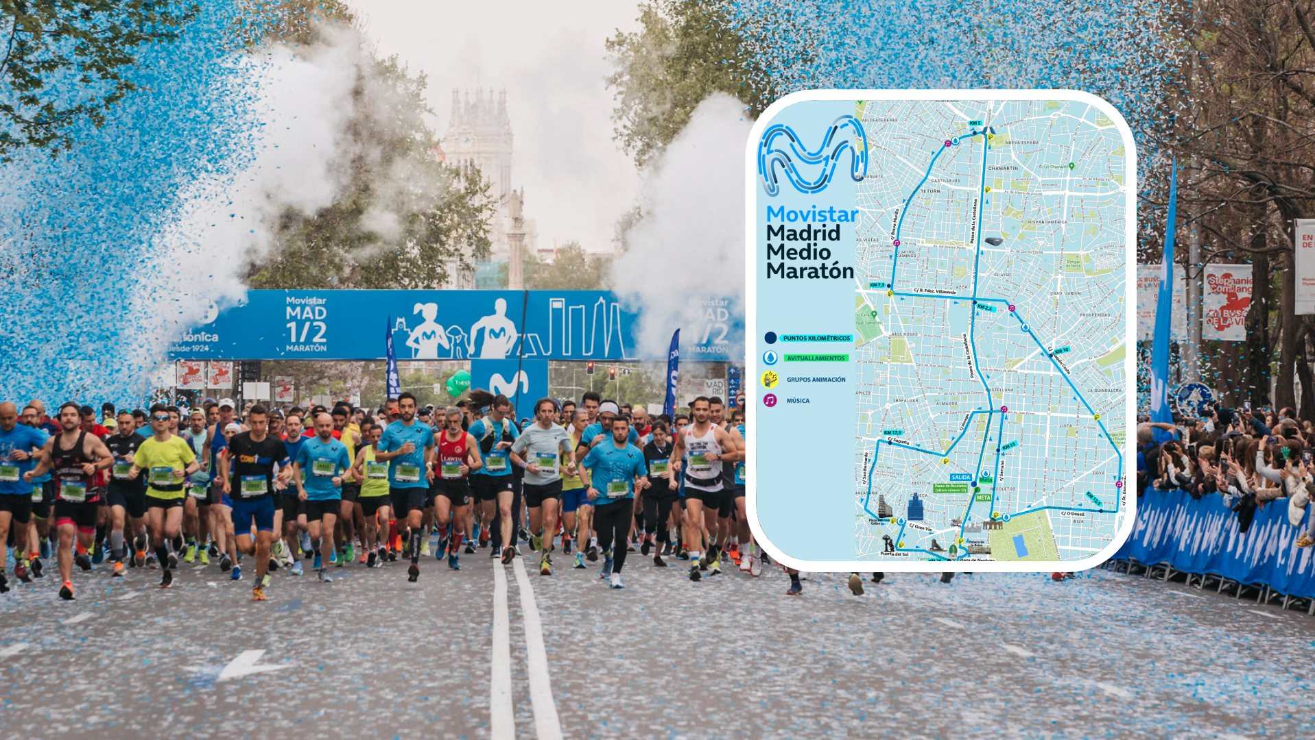 Este es el nuevo recorrido del Movistar Madrid Medio Maratón