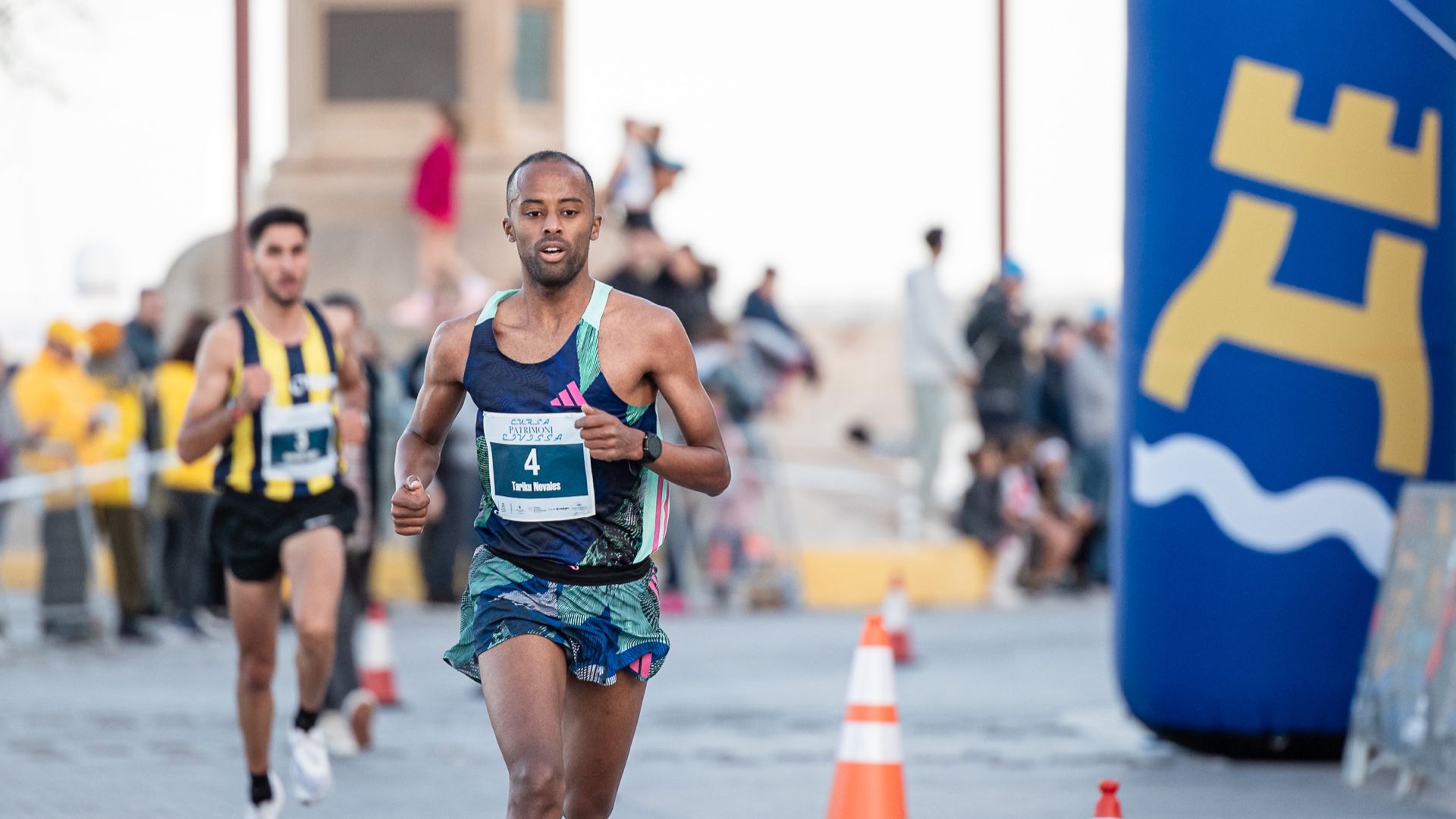 Tariku Novales durante una edición de la Cursa Patrimoni de Eivissa. LAST LAP.