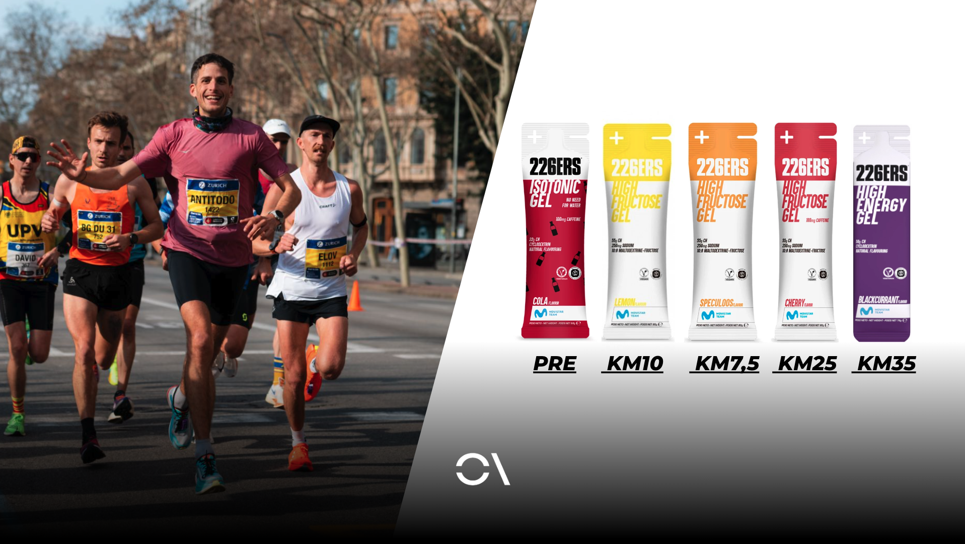 Los 5 geles que tomé para hacer 2h27 en el Maratón de Barcelona. SPORTMEDIA.