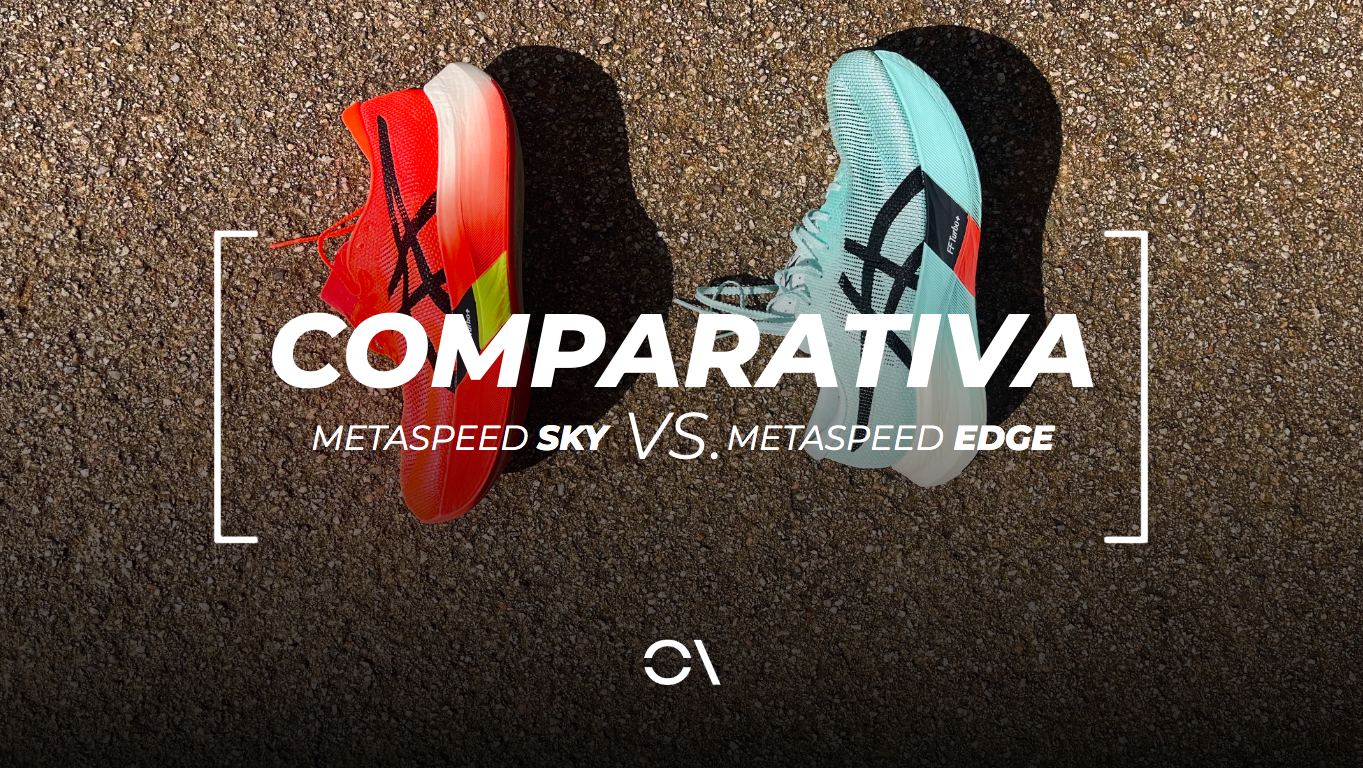 Comparamos las dos zapatillas más rápidas de Asics, las Metaspeed Sky y las Metaspeed Edge.