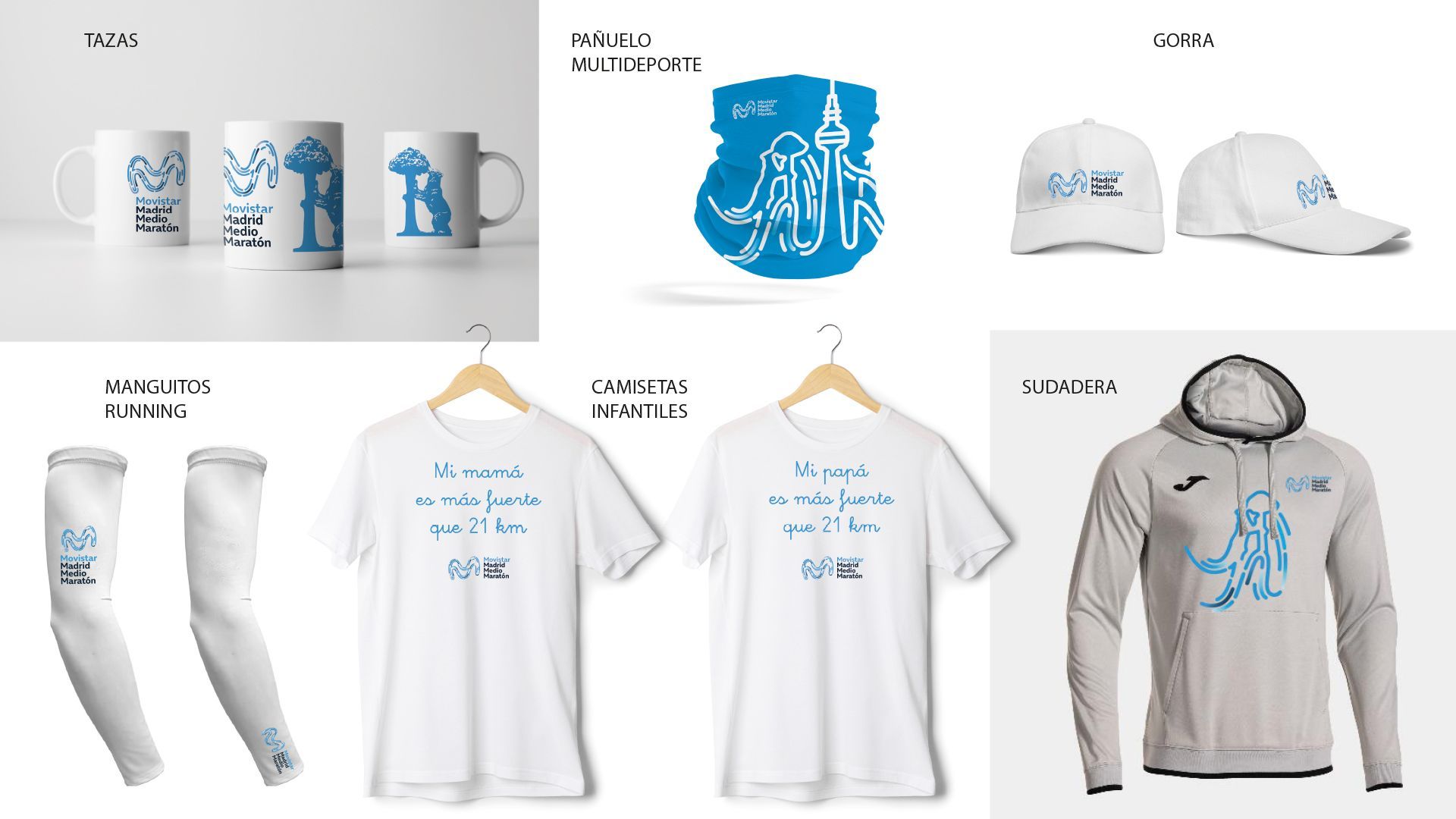 El merchandising oficial del Movistar Madrid Medio Maratón