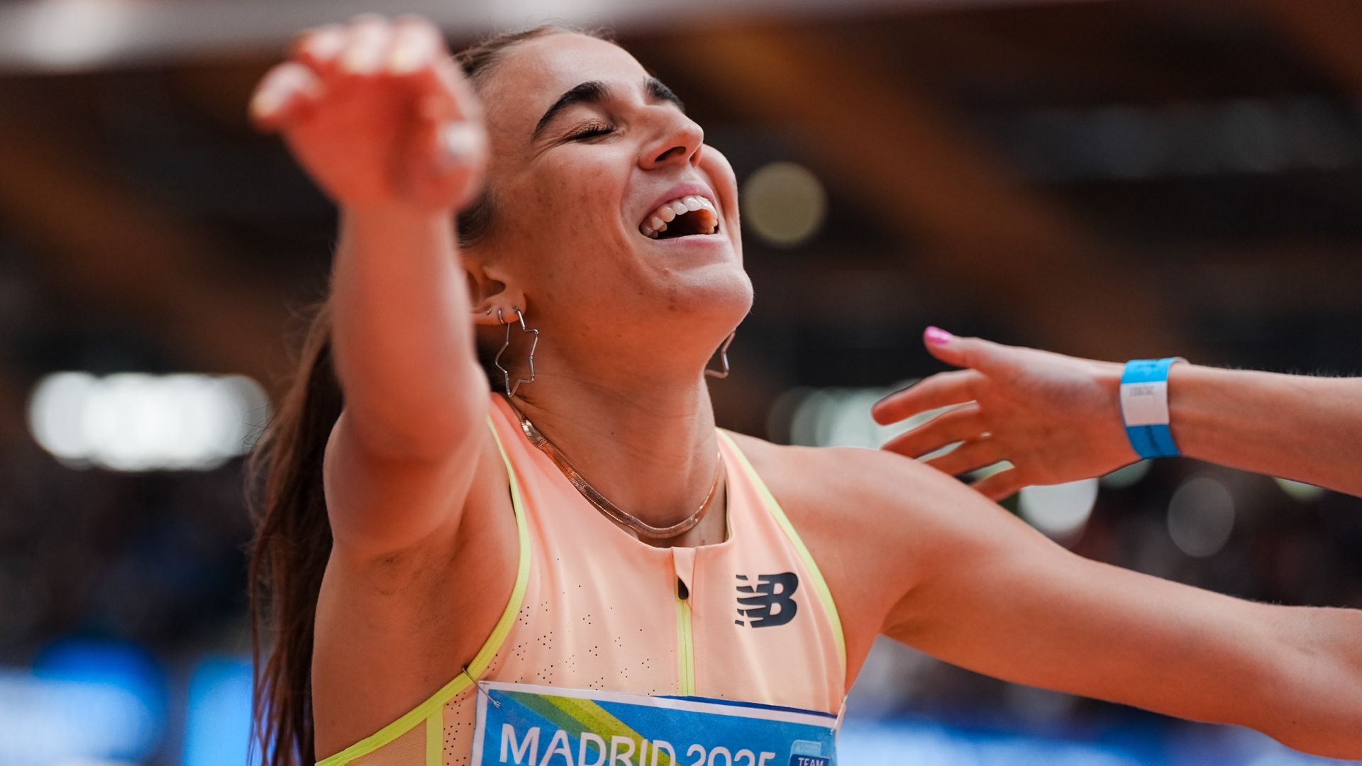 Daniela García en el Campeonato de España de Pista Cubierta celebrado en Madrid el pasado mes de febrero. SPORTMEDIA.
