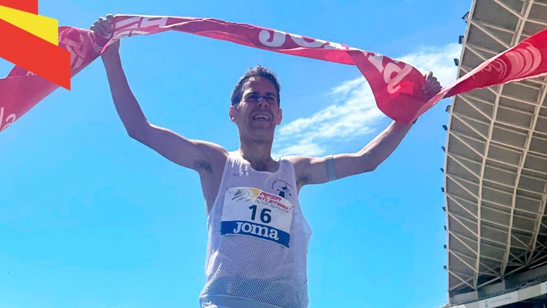Carlos Gazapo ha batido en Málaga el récord de España de 100 kilómetros en ruta. RFEA.