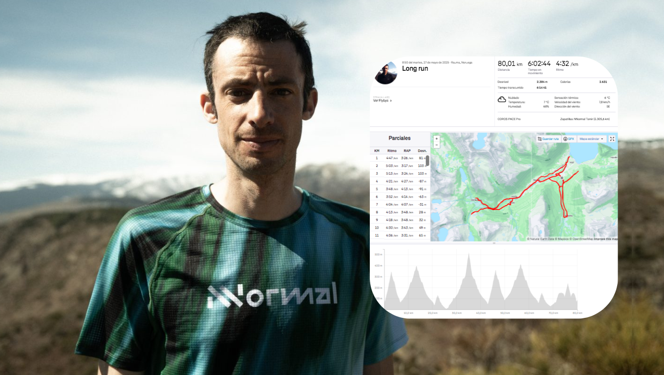 Kilian Jornet sigue entrenando duro de cara a Western States 100.