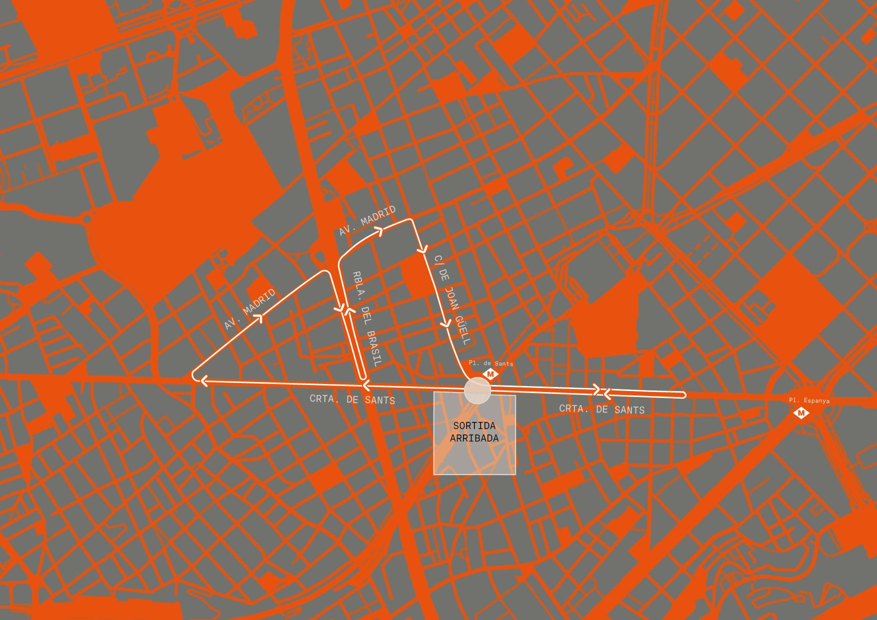 Este es el recorrido de la Primera Cursa Antiracista de Barcelona.