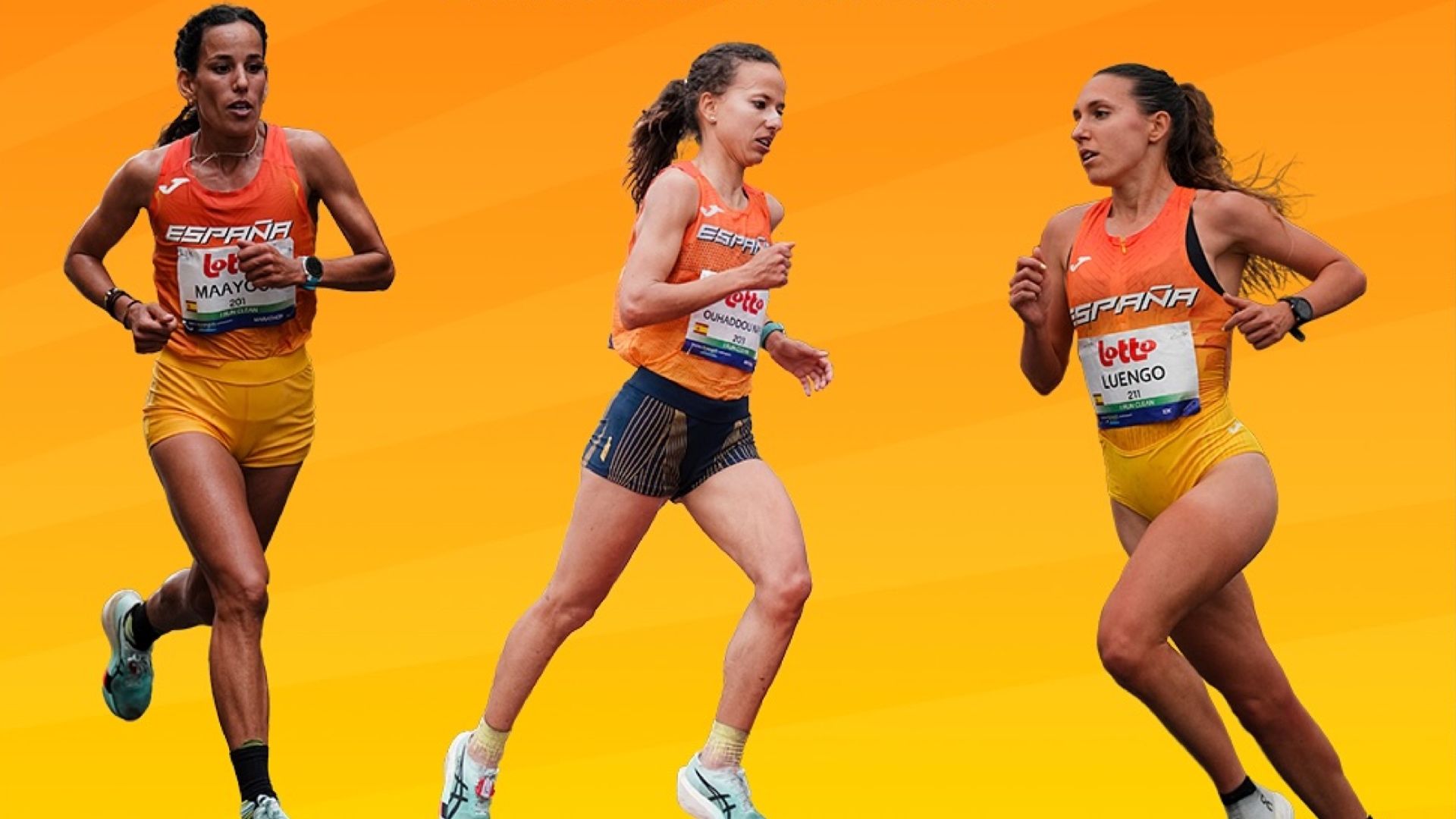Majida Maayouf, Fátima Ouhaddou y Laura Luengo son las maratonianas españolas para Tokio. RFEA.