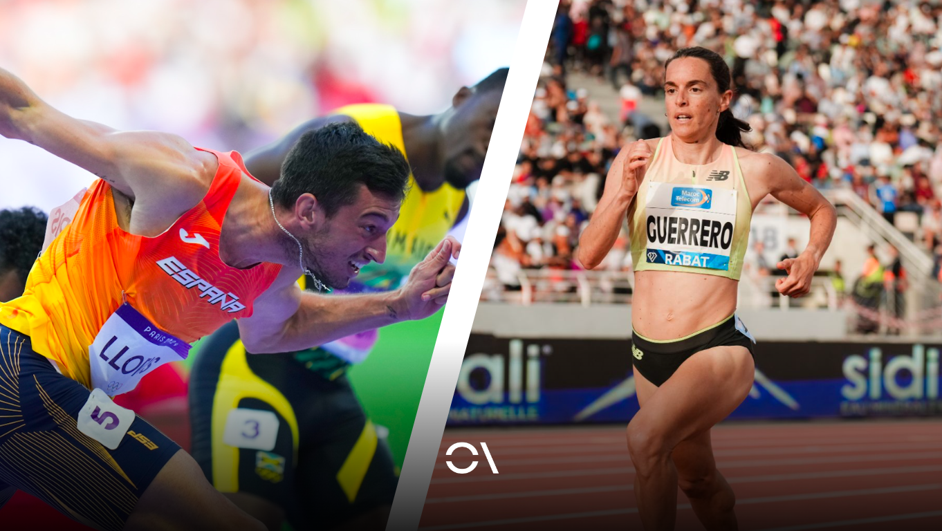 Quique Llopis y Esther Guerrero serán dos de los españoles en la Diamond League de París. SPORTMEDIA.