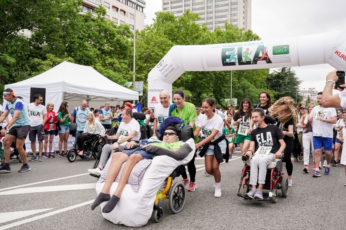 Imagen de la primera edición de la Carrera Madrid con la ELA