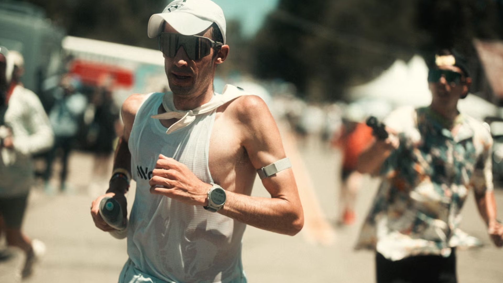 Kilian Jornet durante la Western States de 2025 en la que ha finalizado tercero. ALEXIS BERG.