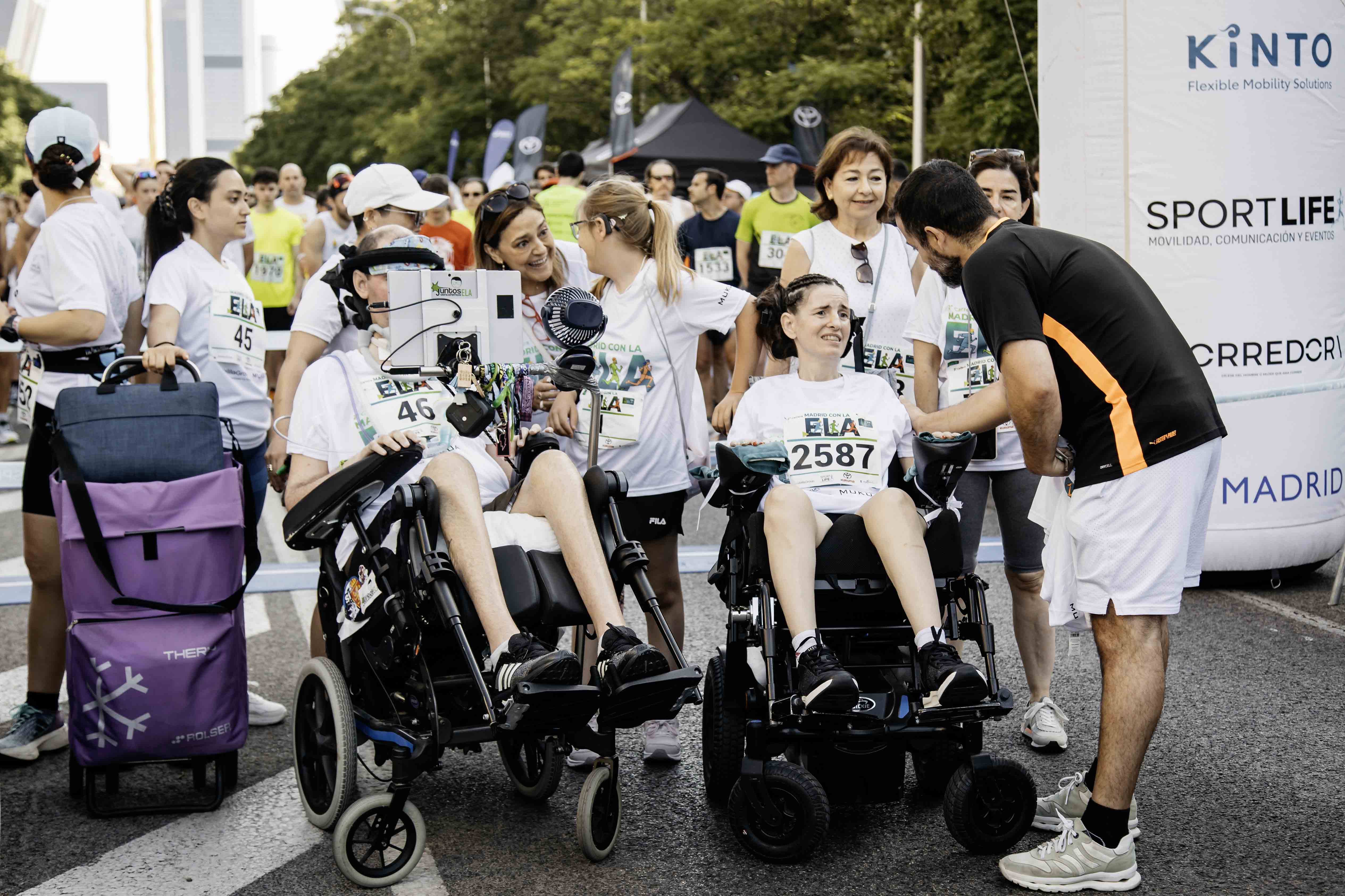 Las mejores fotos de la salida de la Carrera Madrid con la ELA 48