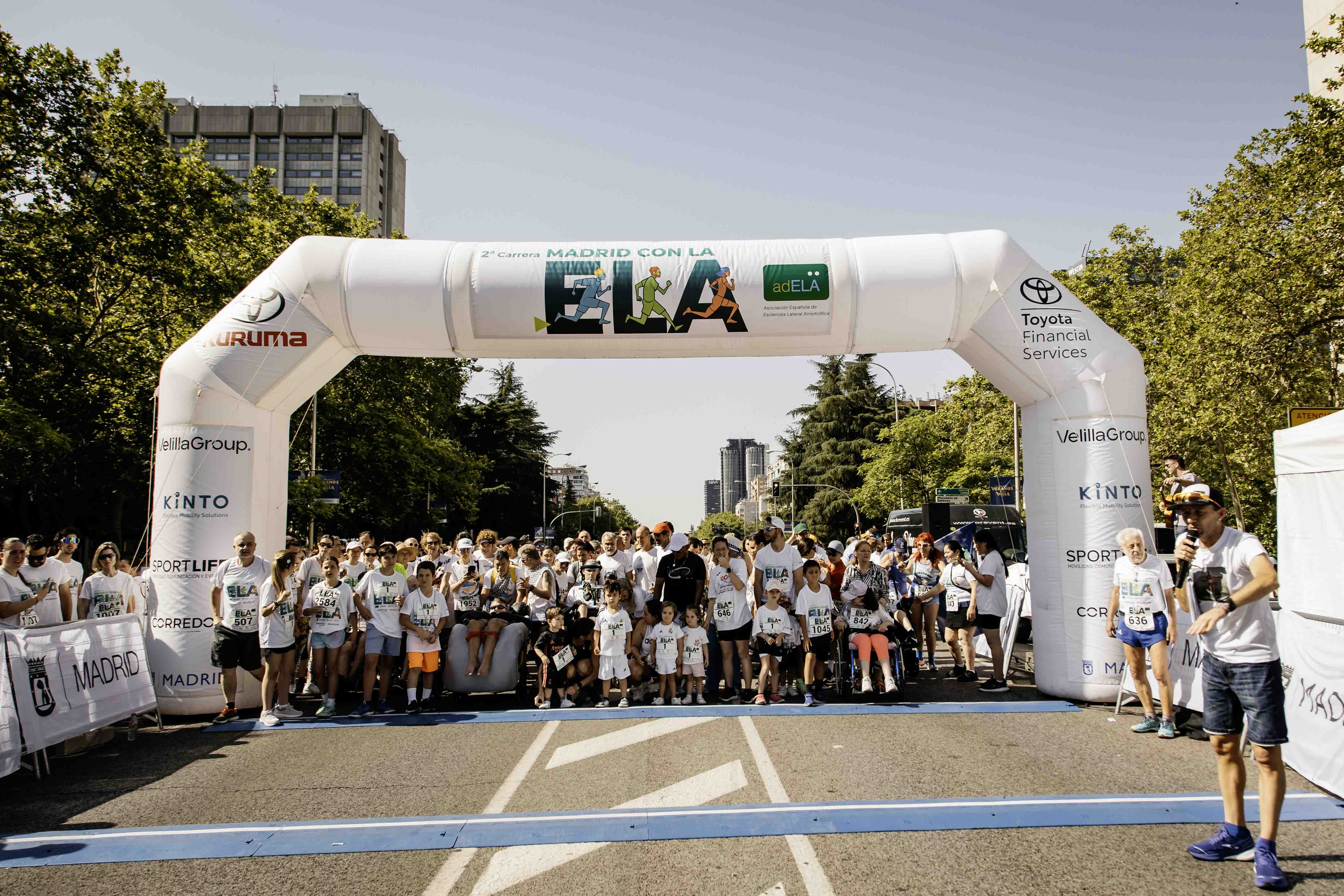 Las mejores fotos de la Carrera de la Superación celebara dentro de la Carrera Madrid con la ELA 3