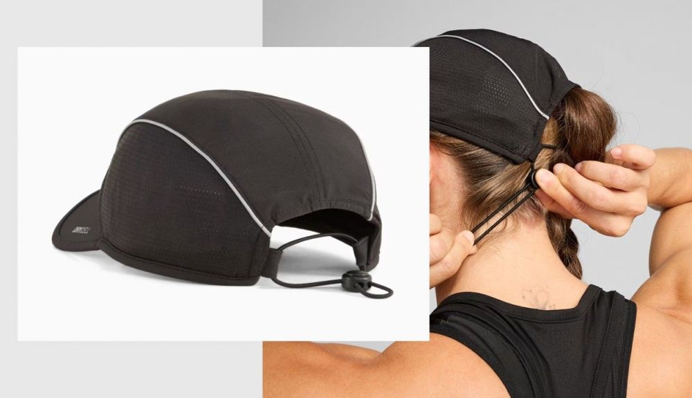 Detalles del cierre trasero de la gorra Puma x Hyrox Detalles del cierre trasero de la gorra Puma x Hyrox