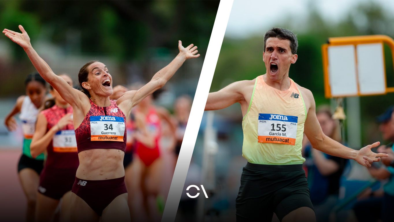 Esther Guerrero y Mariano García fueron las dos grandes estrellas en Barcelona. SPORTMEDIA.