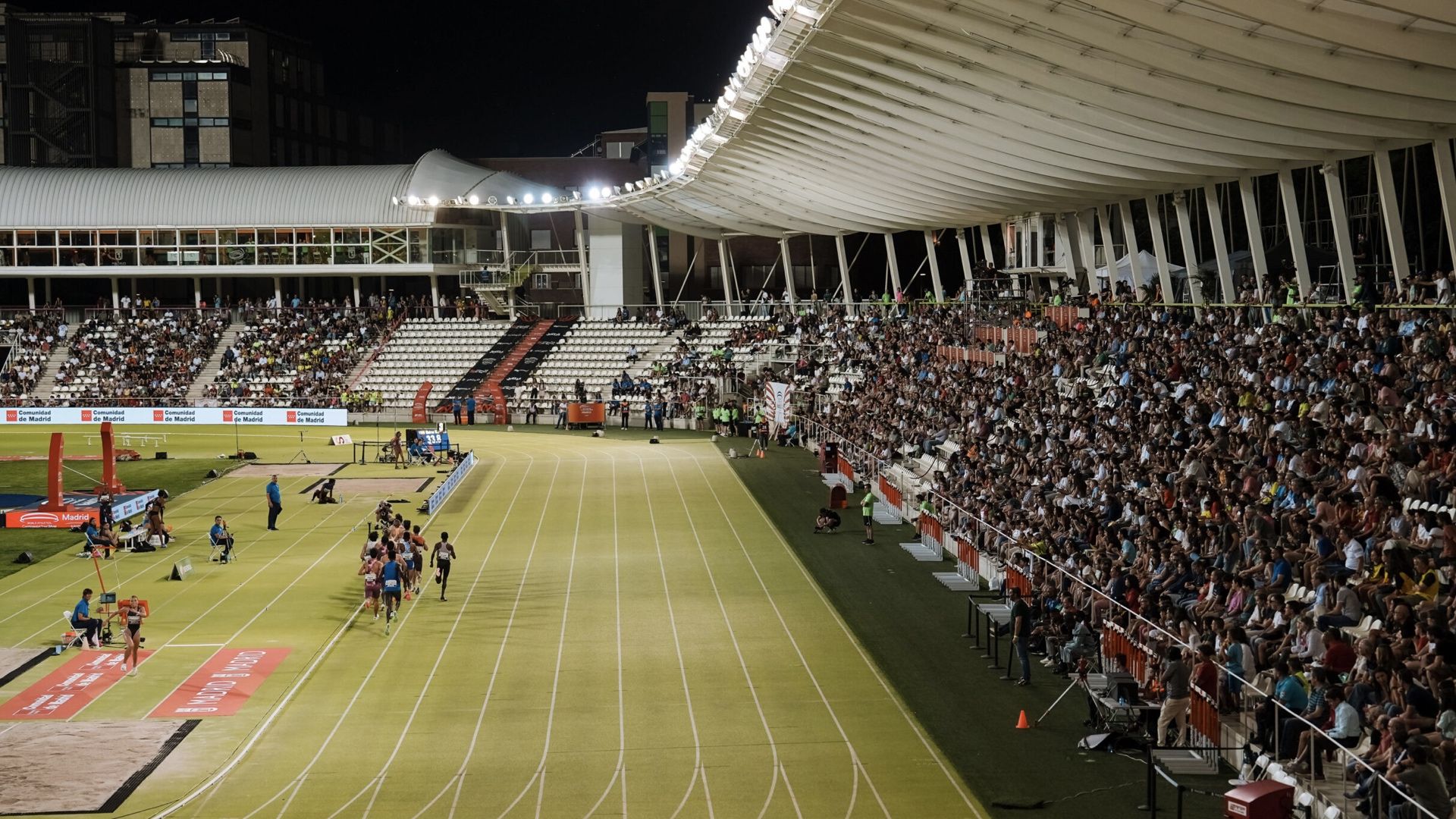 Una imagen del Meeting de Madrid que se celebra cada año en el Estadio Vallehermoso. SPORTMEDIA.
