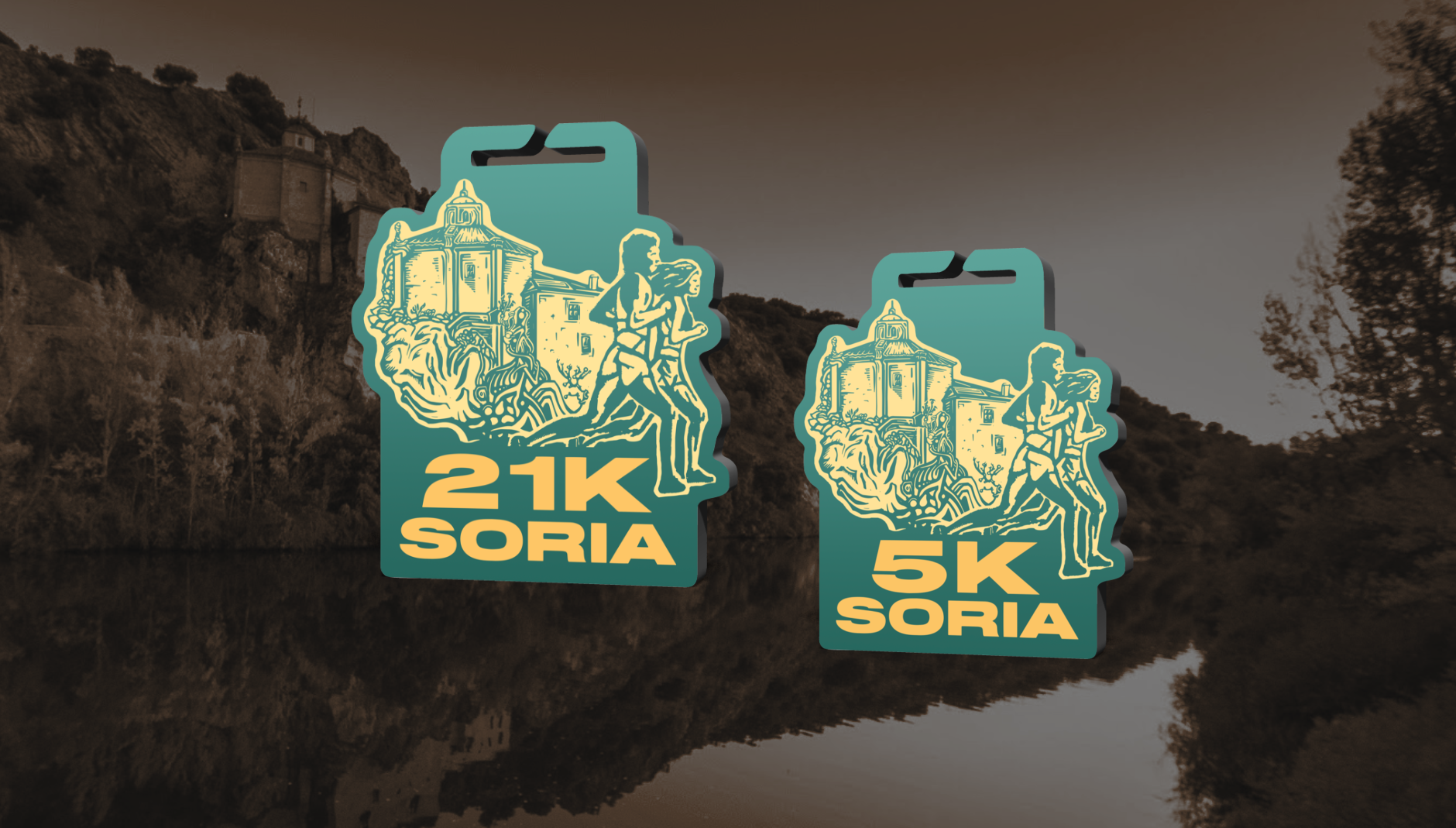 La medalla finisher del Medio Maratón de Soria 2025