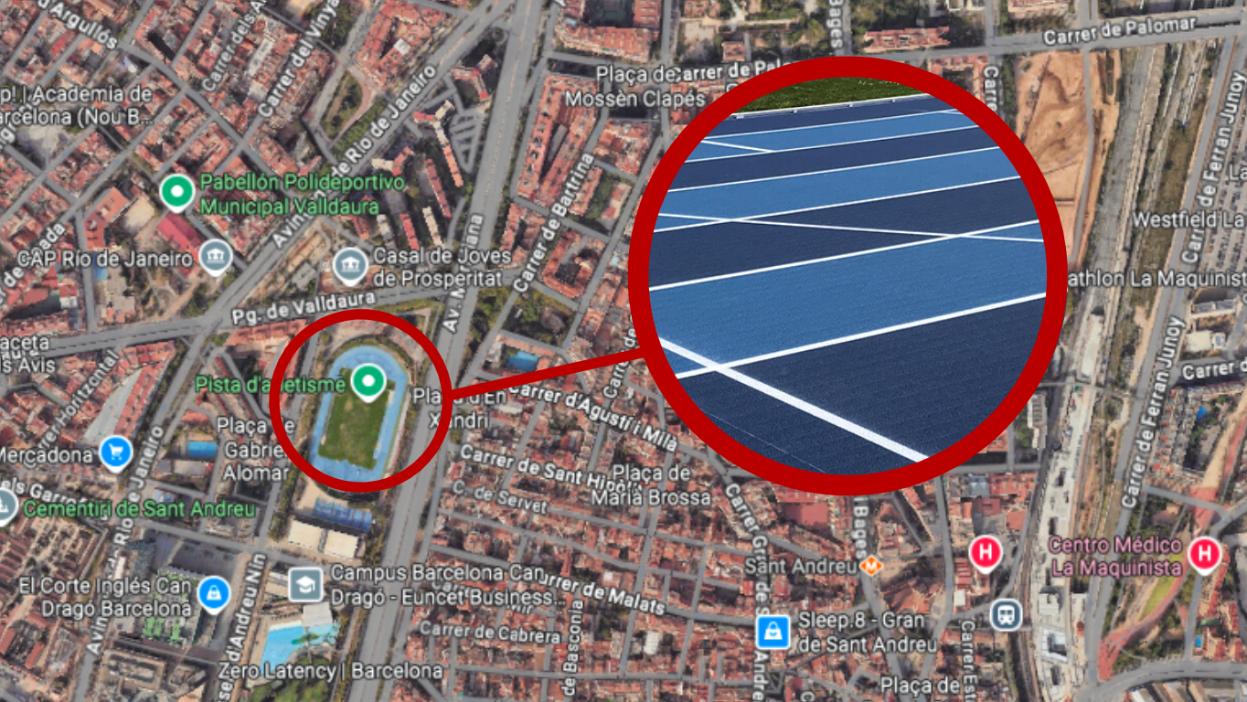 El Estadio Municipal de Can Dragó, en Barcelona, donde entrenan los deportistas del Club de Atletismo Nou Barris.