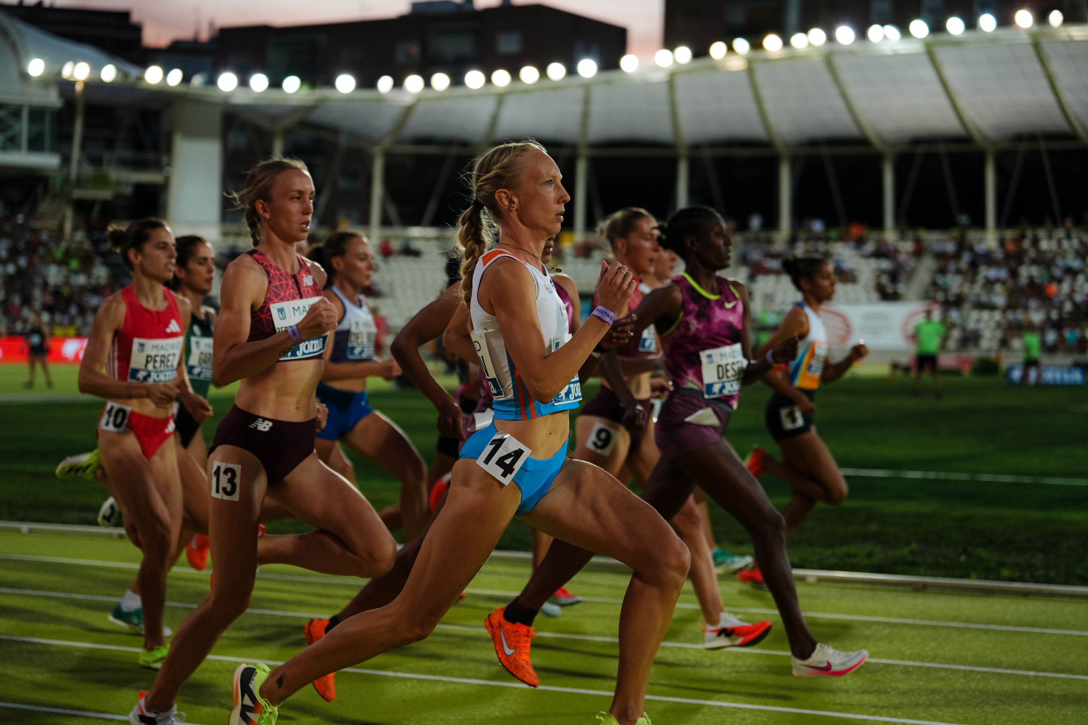Zoya Naumov en su última carrera, cuando hizo de liebre en el Meeting de Madrid. SPORTMEDIA. Zoya Naumov en su última carrera, cuando hizo de liebre en el Meeting de Madrid. SPORTMEDIA.