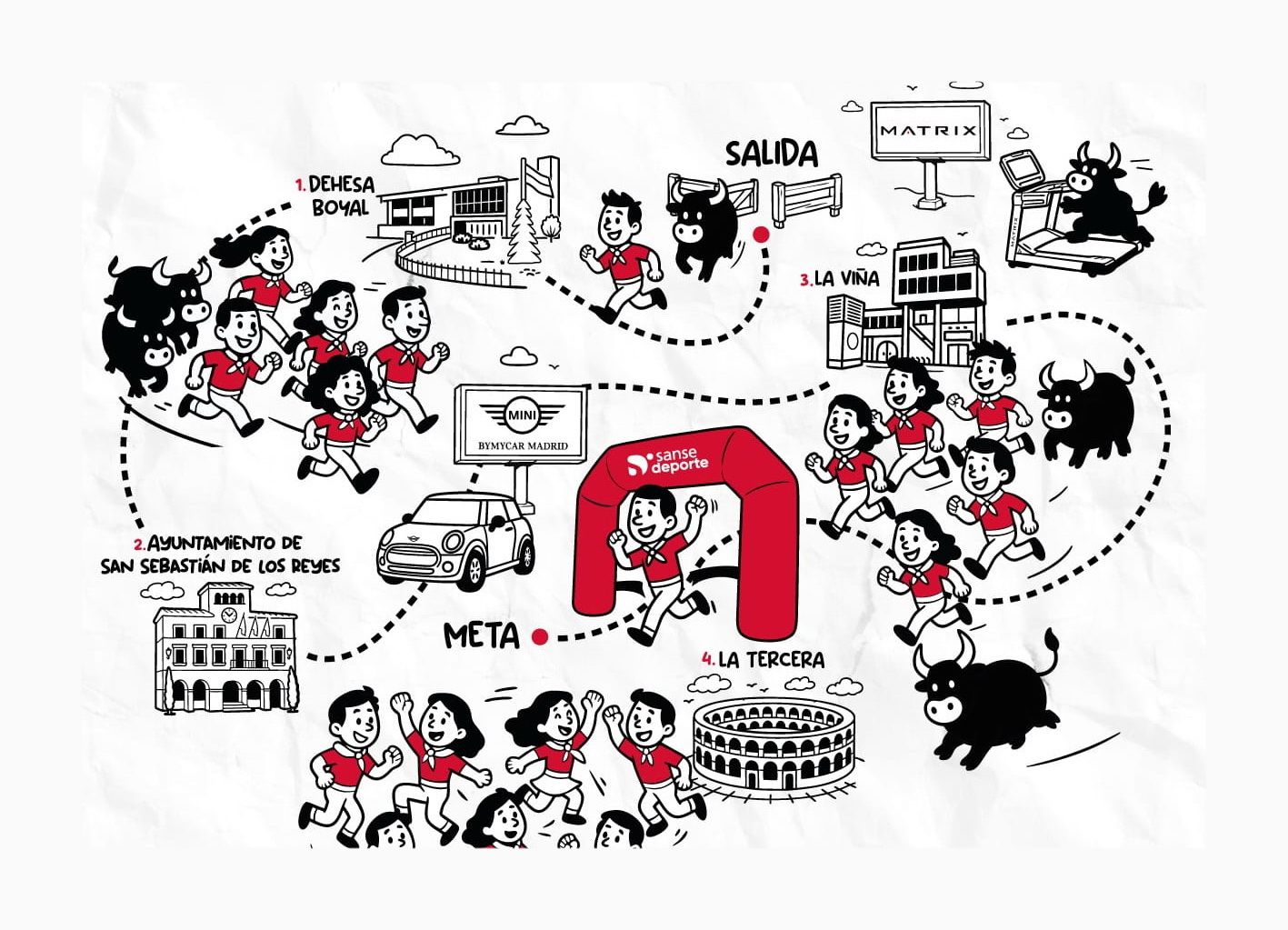 Sanse Deporte Matrix Toro Run 2025 promete diversión para toda la familia