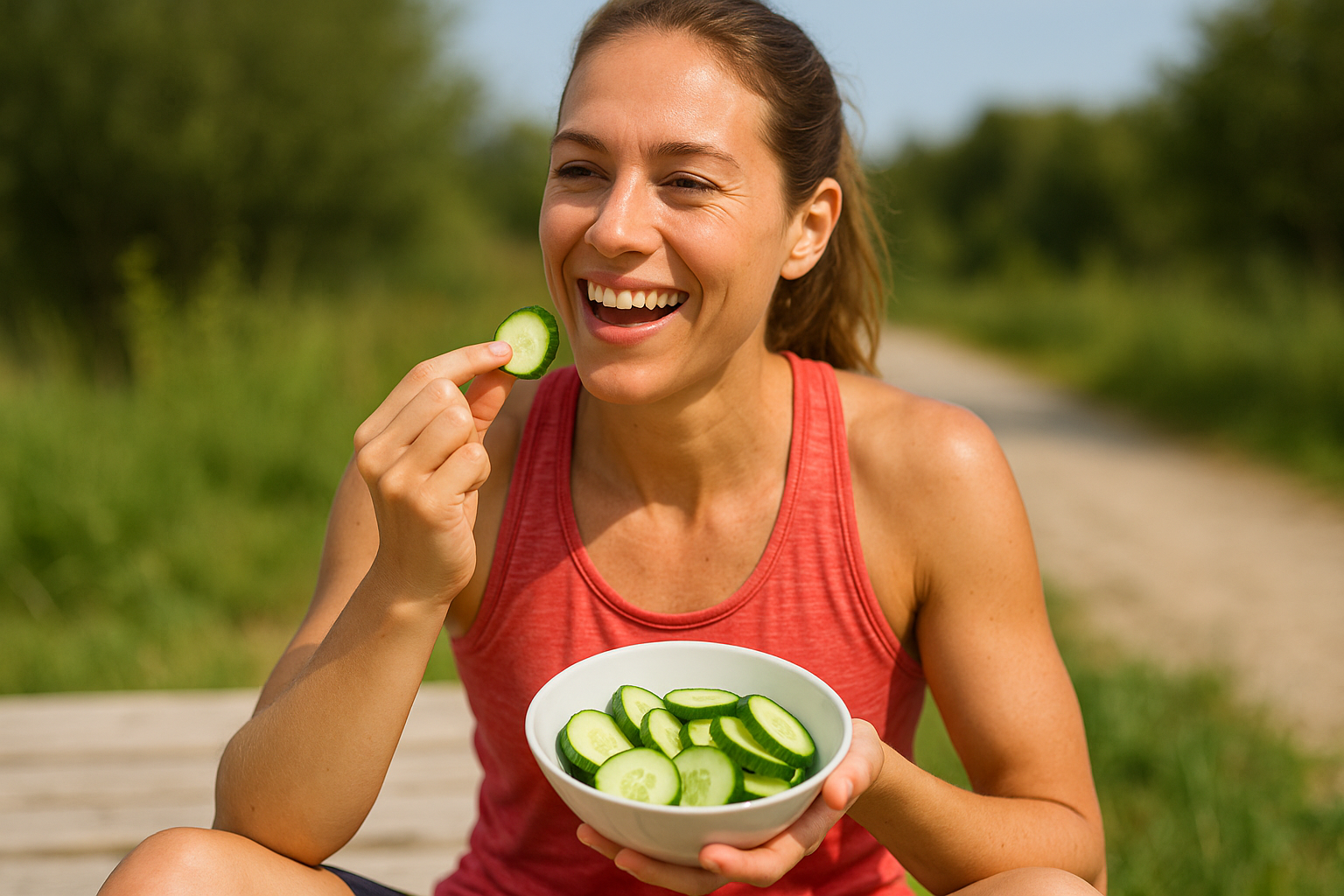 El pepino es alcalinizante, lo que podría equilibrar el pH del organismo tras sesiones de entrenamiento intenso.