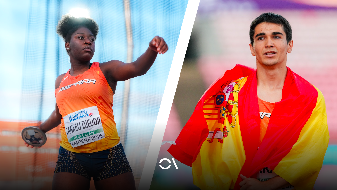 Andrea Tankeu y Ander Garaiar, campeones de Europa Sub20 en Tampere. SPORTMEDIA.