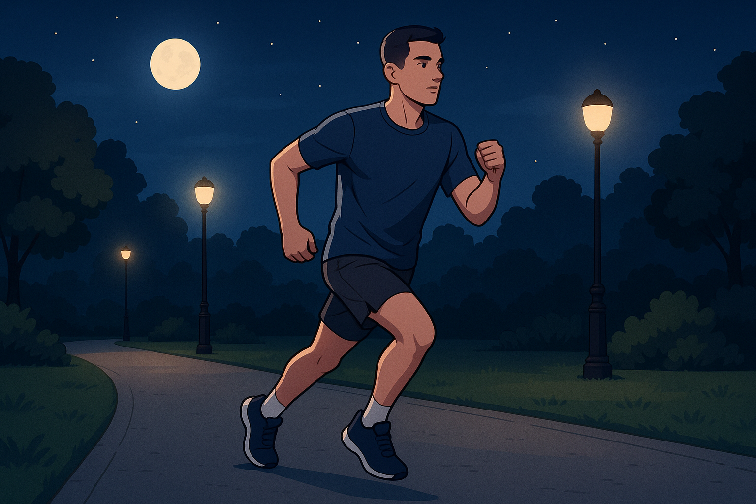 La noche puede ser tanto un escenario silencioso para correr como un aliado de tu descanso y tu salud.