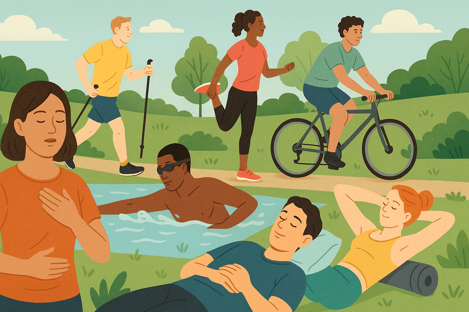El día de descanso no es sofá eterno ni castigo inmóvil; es una herramienta de salud. La evidencia respalda la recuperación activa suave para favorecer el retorno venoso y el “reset” mental.