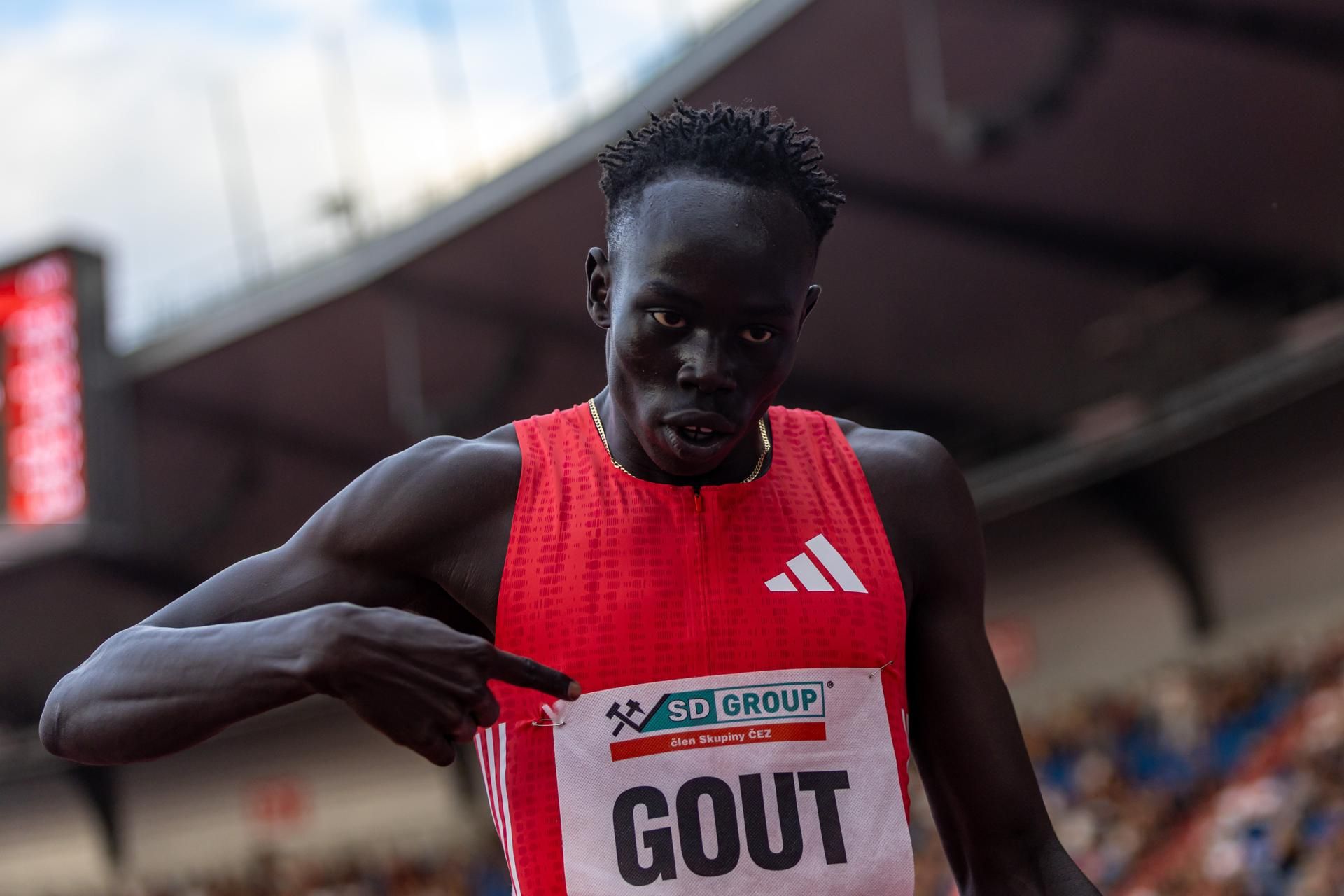 Imagen de archivo del australiano Gout Gout en Ostrava. EFE.