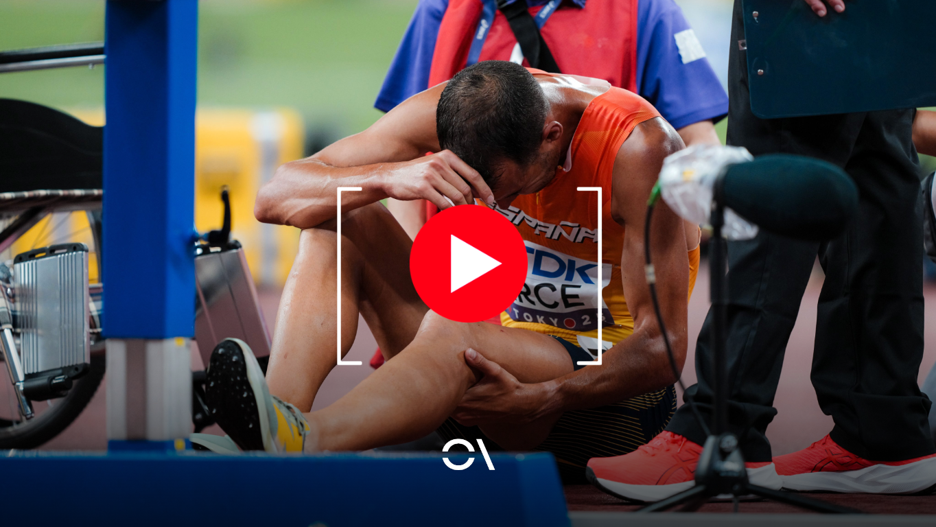 Dani Arce ha tenido que abandonar en el Campeonato del Mundo de Tokio tras una aparatosa caída. SPORTMEDIA.