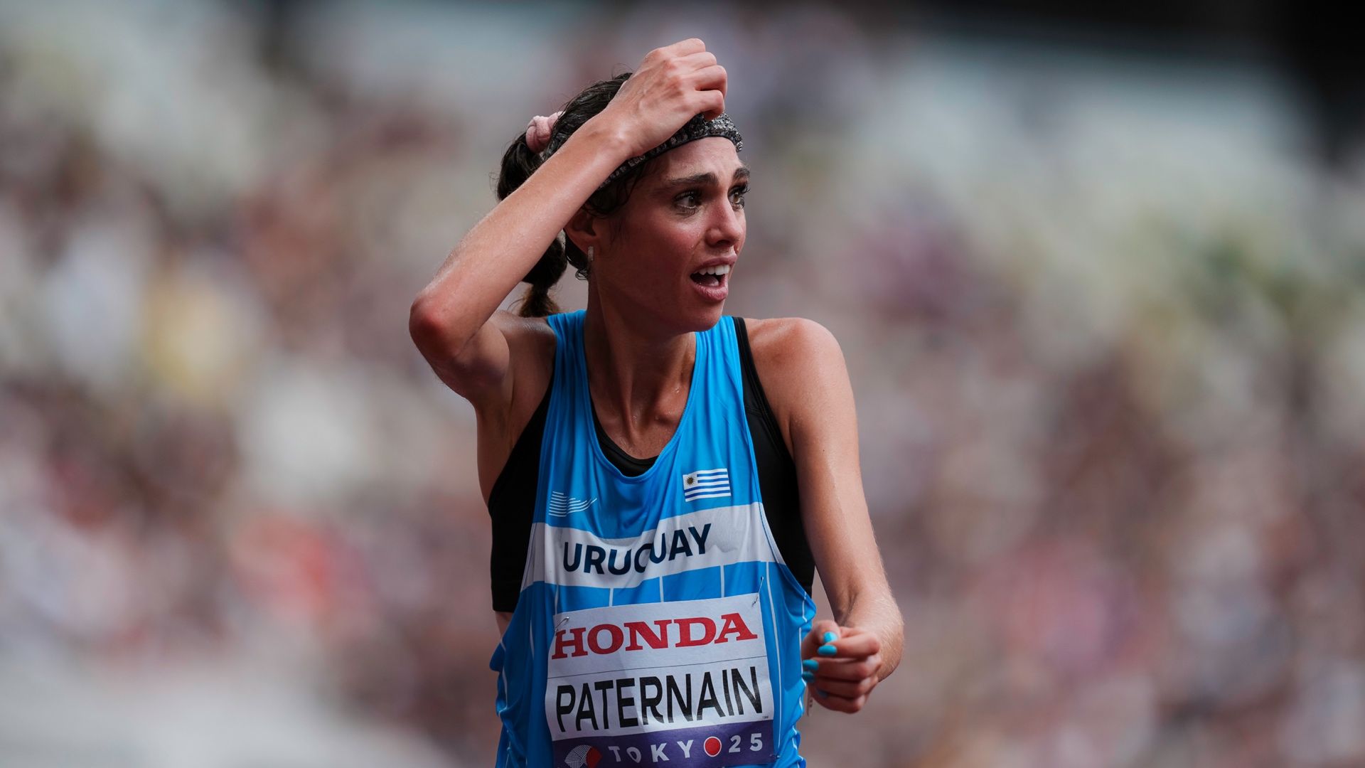 Julia Paternain ha sido la gran sorpresa del maratón femenino en Tokio 2025. SPORTMEDIA.