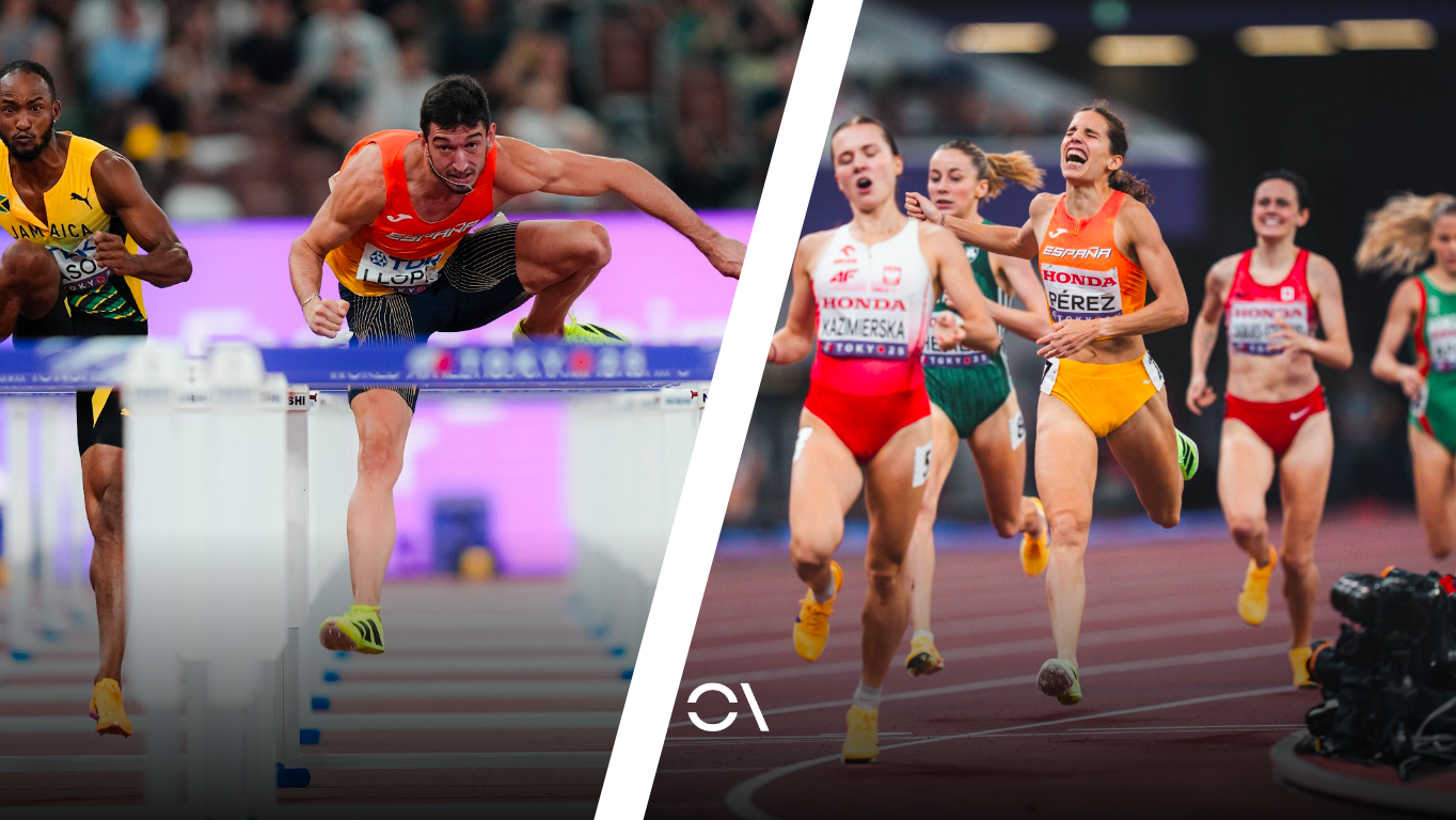 Quique Llopis y Marta Pérez brillaron como las dos estrellas mundiales del atletismo que son. SPORTMEDIA Y FOTORUNNERS.