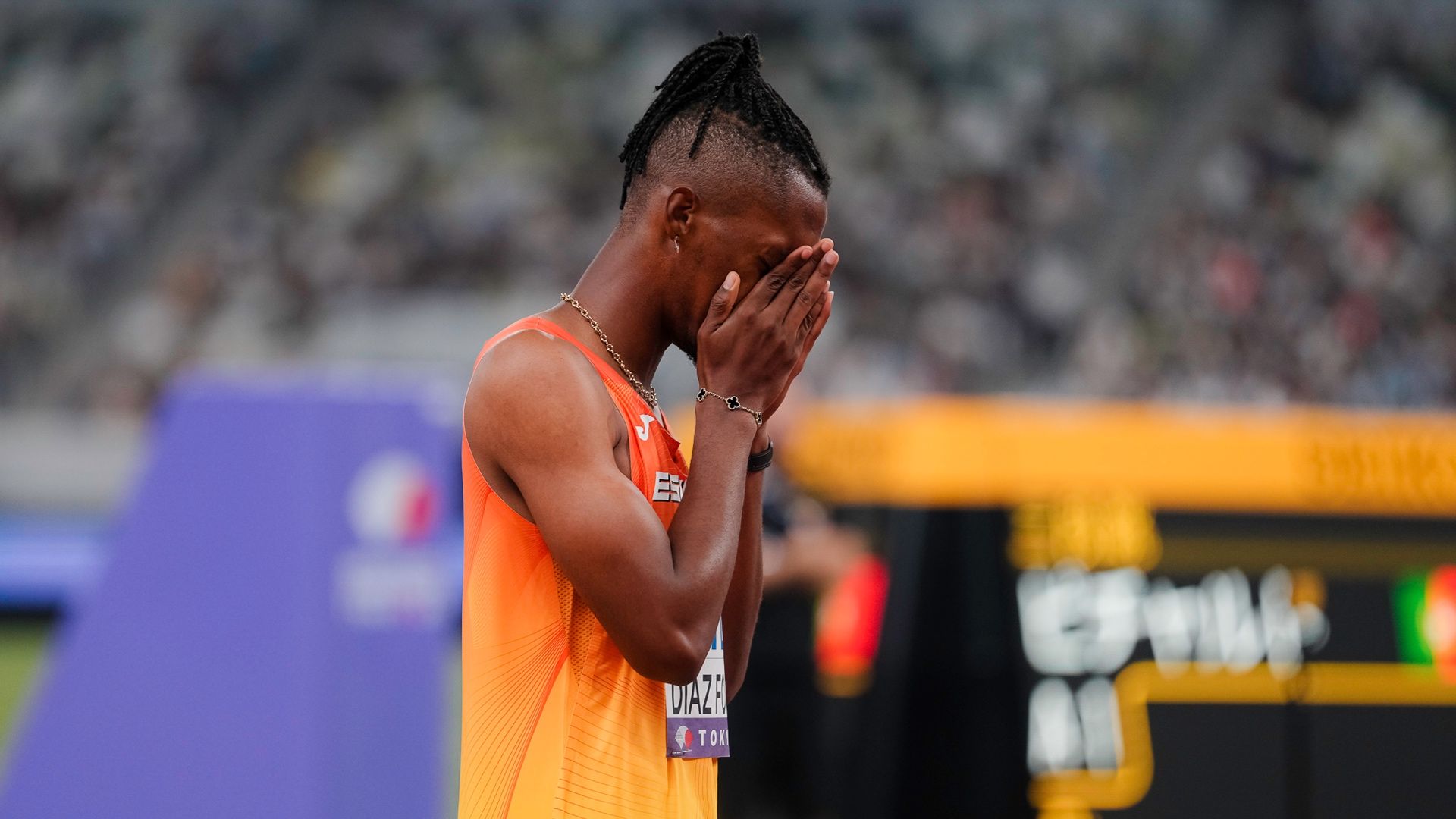 Jordan Díaz abandona en el Campeonato del Mundo de Tokio. SPORTMEDIA.