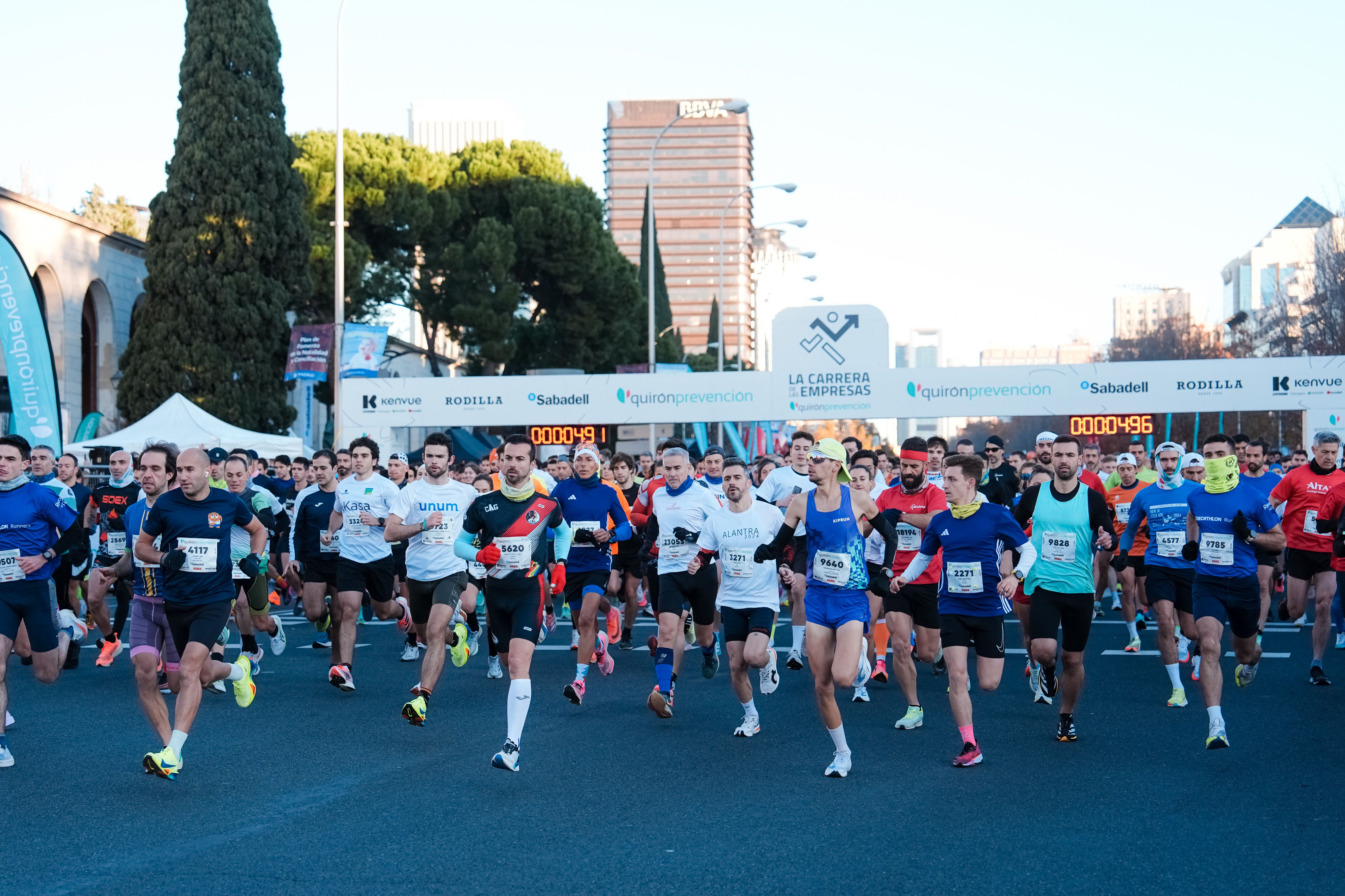 Salida de la Quirónprevención La Carrera de las Empresas.