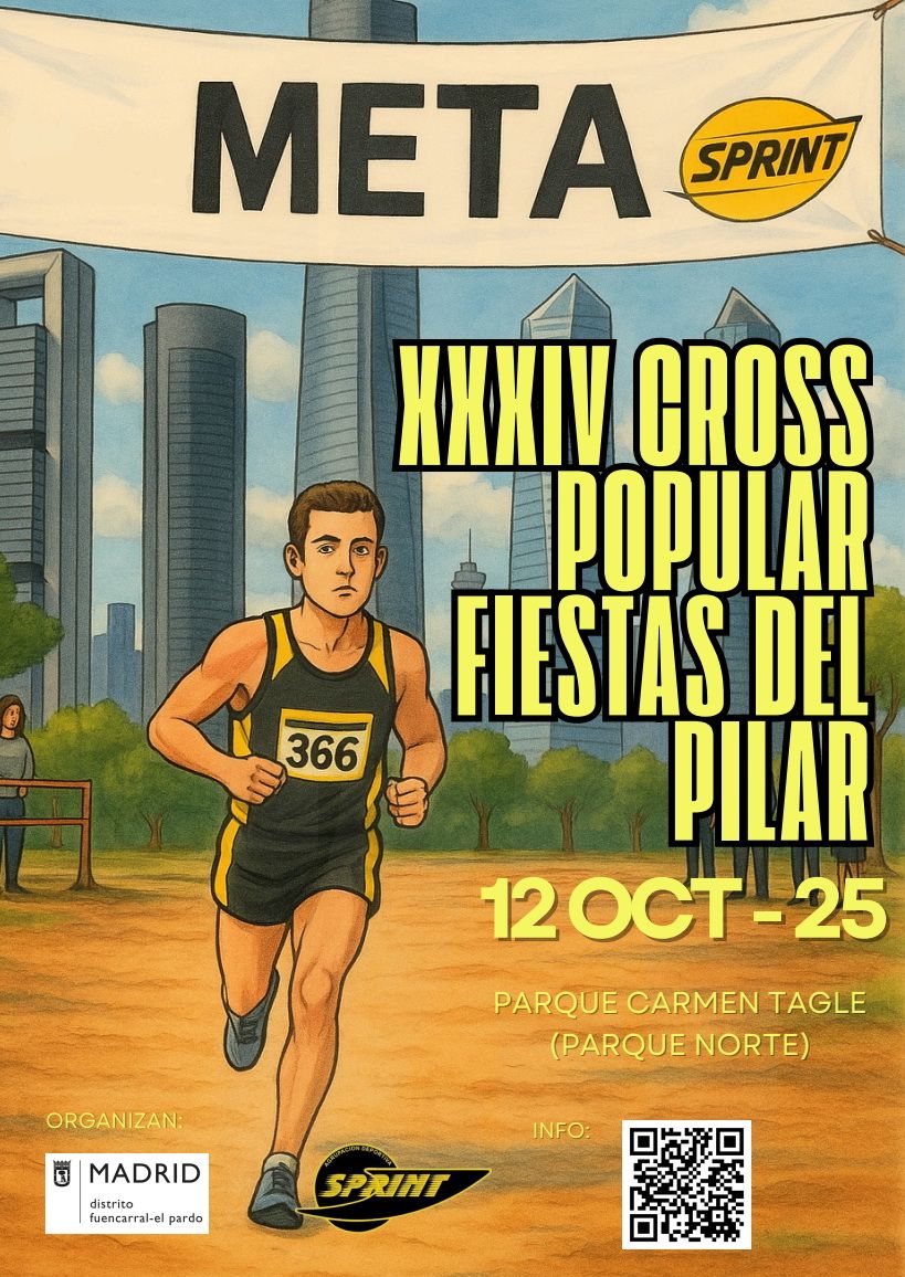 Cartel del Cross Popular Fiestas del Pilar 2025