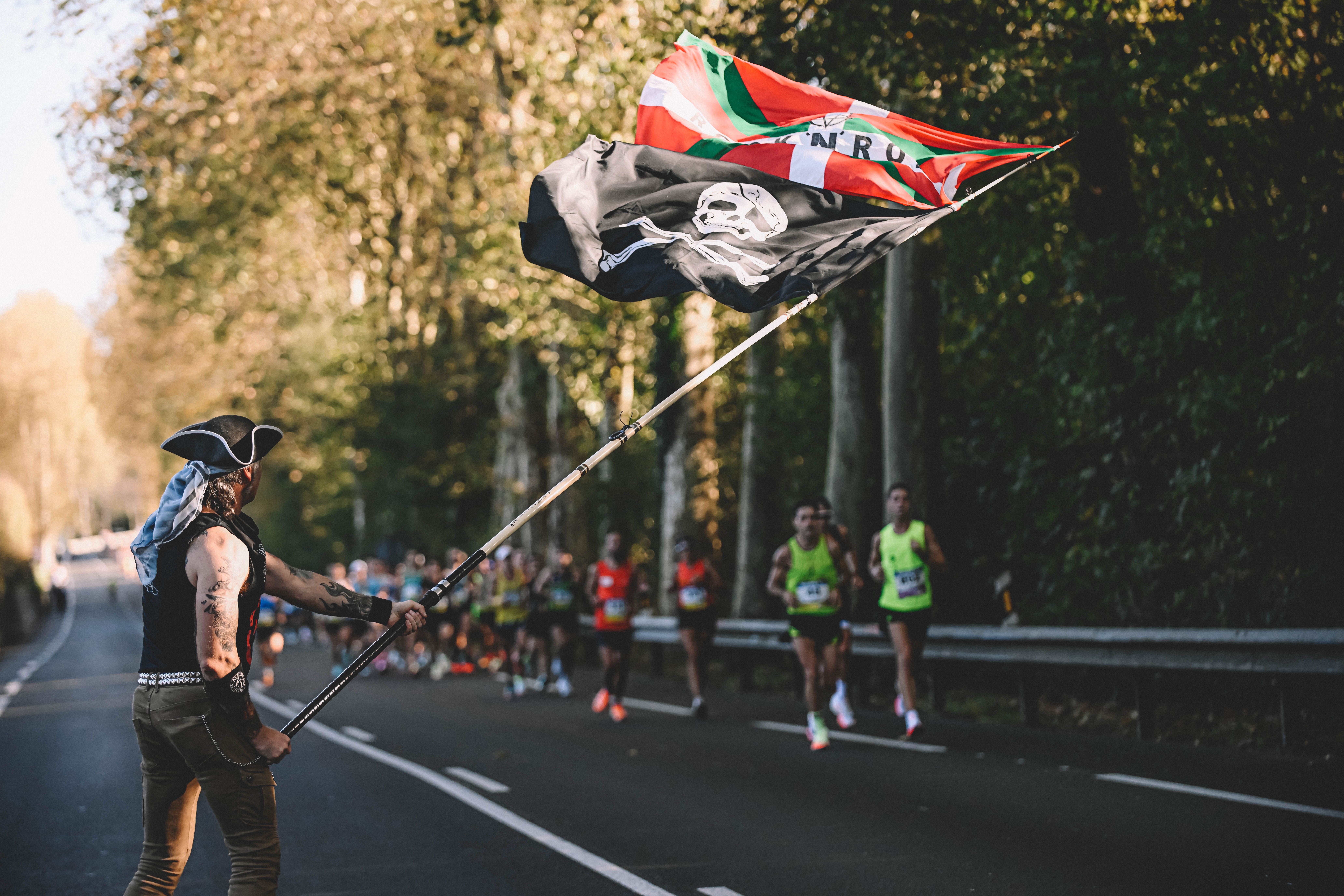 El Pirata es una de las imágenes ya tradicionales de la Behobia.