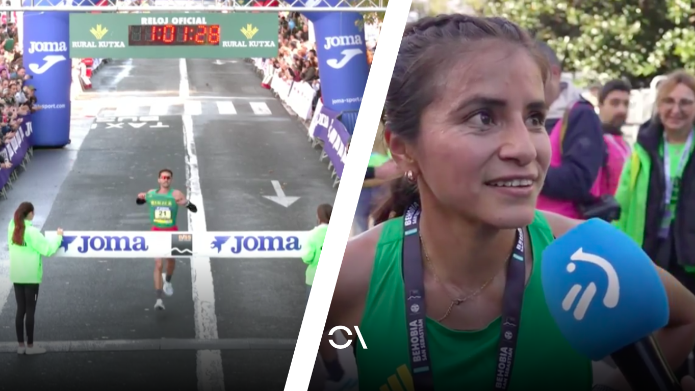 Katherine Tisalema y Raúl Celada se han llevado la Behobia San Sebastián 2025. 