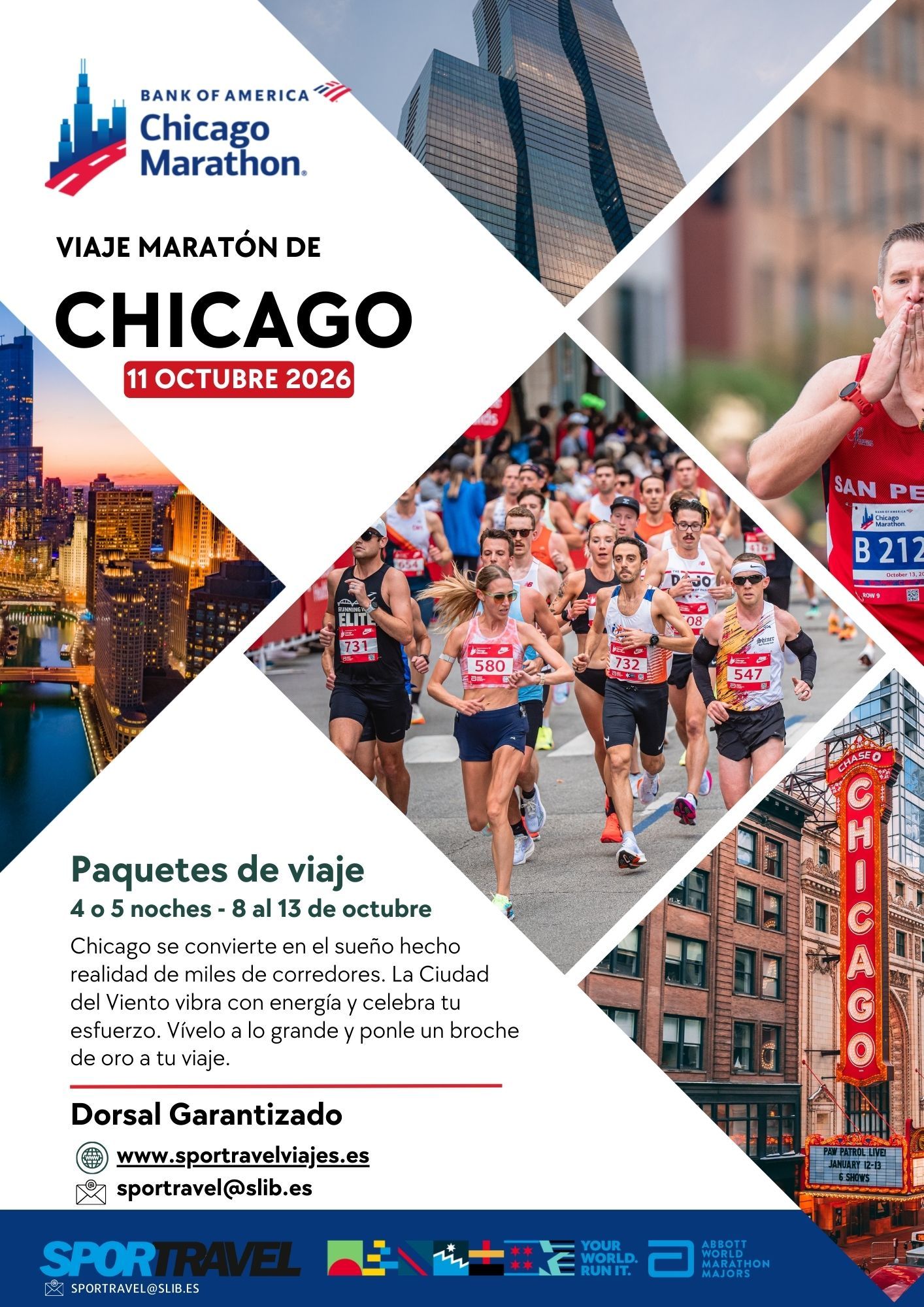 Corre el Maratón de Chicago con Sportravel