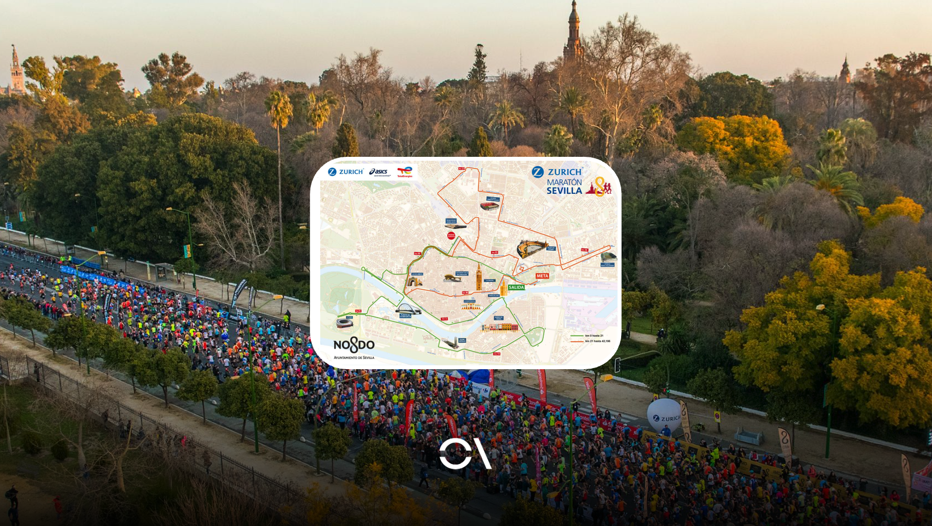 Así es el nuevo recorrido del Zurich Maratón de Sevilla que se estrenará en 2026.