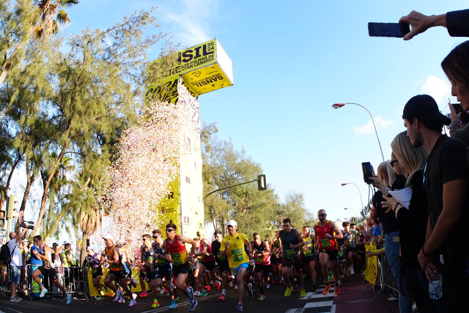 Salida de la San Silvestre de Las Palmas de Gran Canaria.