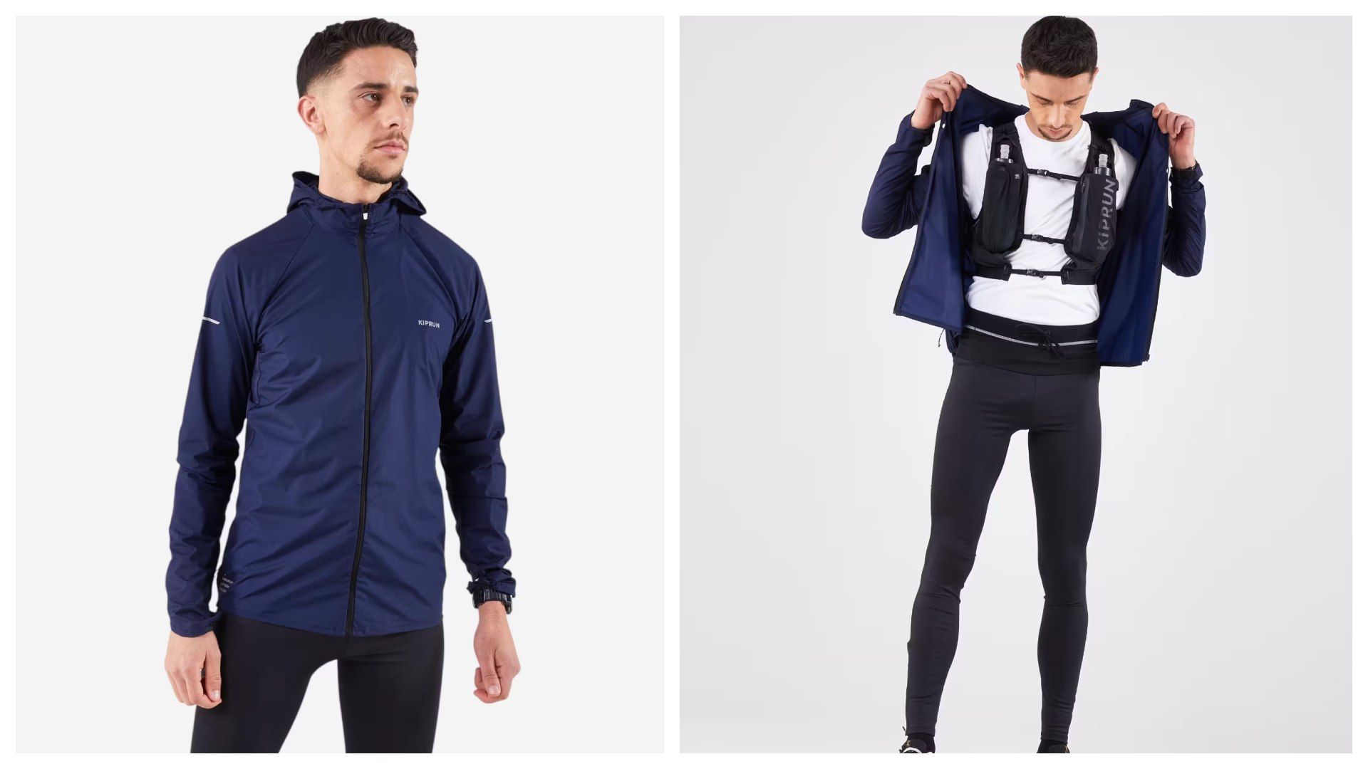 Chaqueta cortaviento running y trail running KIPRUN Run 900 Wind.