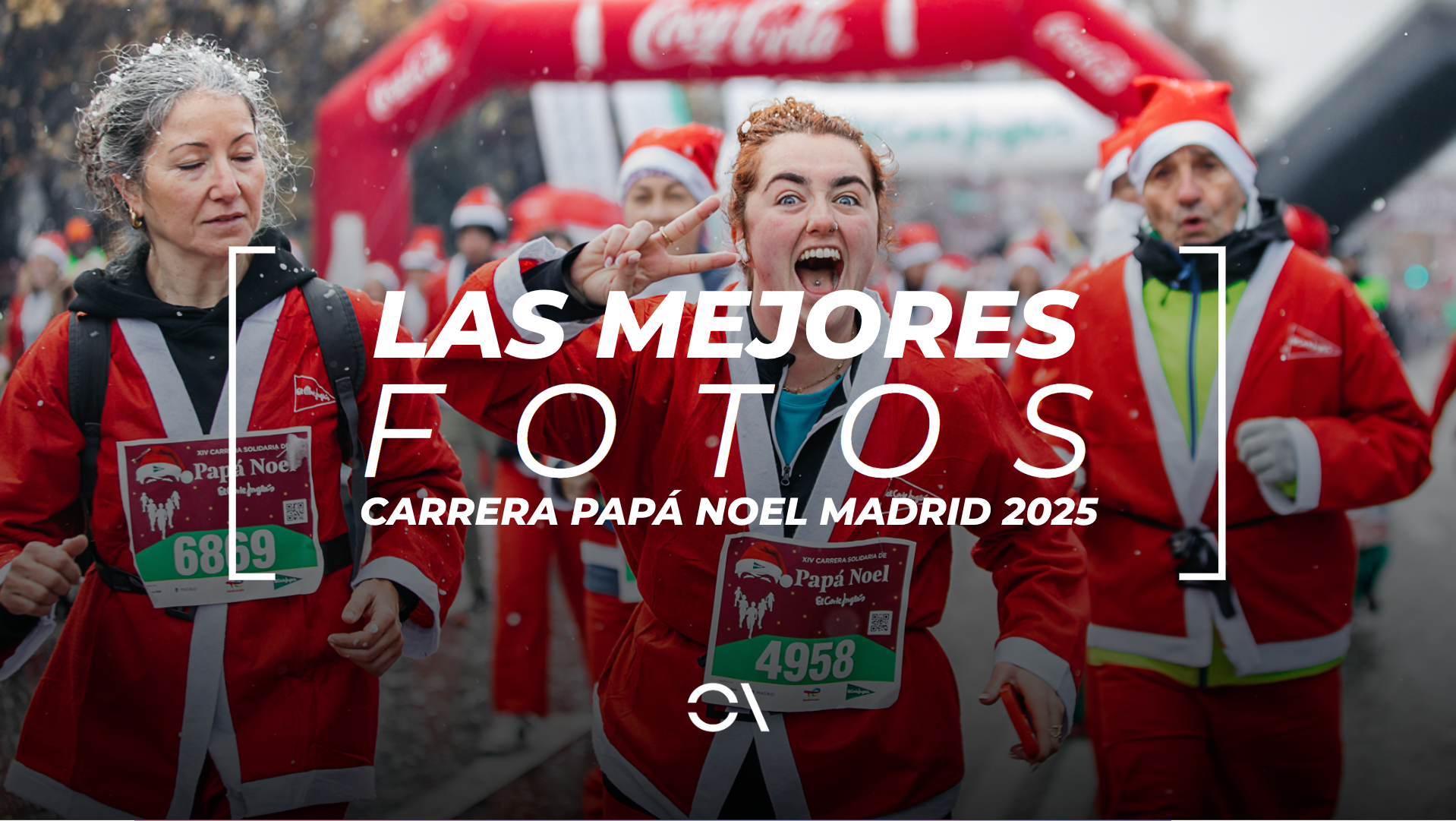 Las mejores fotos de la Carrera de Papá Noel El Corte Inglés de Madrid 2025.