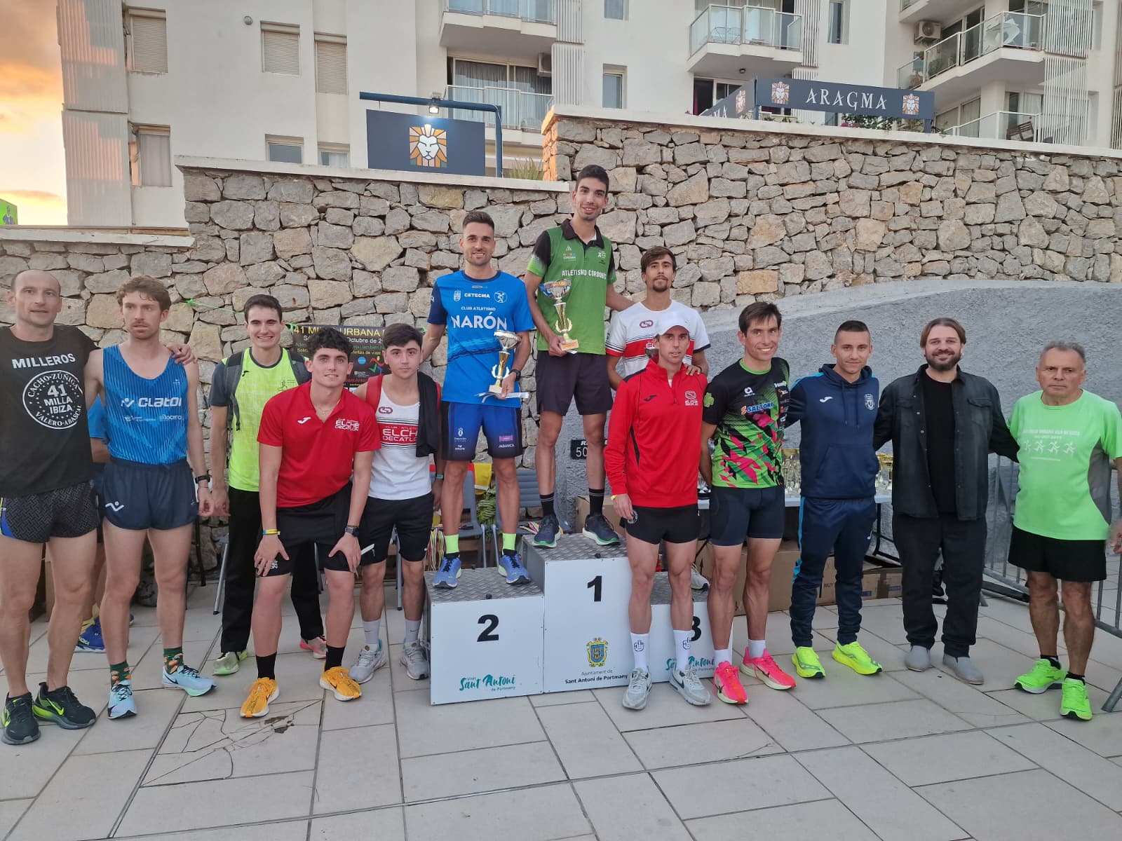 Francisco Luis Martín Dobao, en lo alto del podio de la Milla de Ibiza 2025