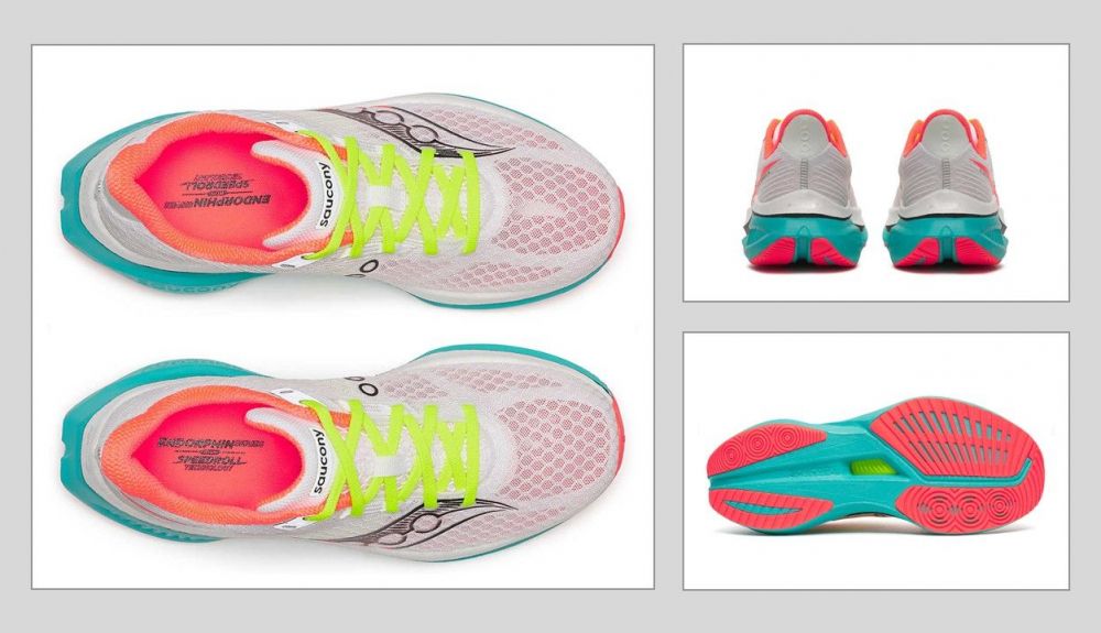 Detalles de las Saucony Endorphin Speed 5 para mujer